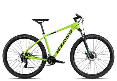 Axess Mountainbike Axess SANDEE, 14 Gang Shimano RD-TX800-7 Schaltwerk, Kettenschaltung, Herrenfahrrad MTB-Hardtail grün