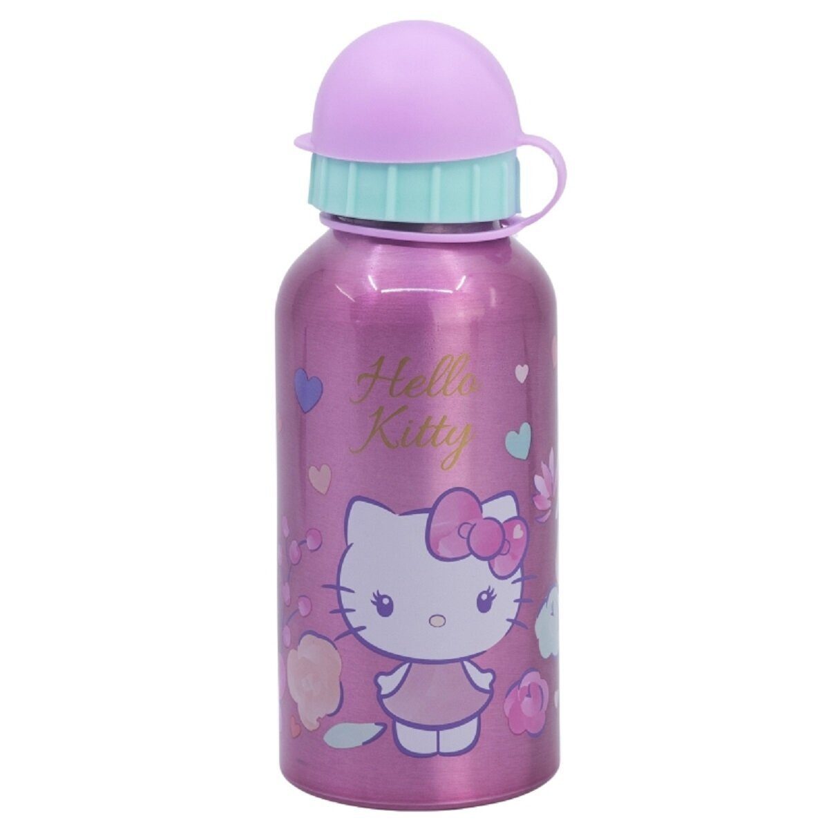 Hello Kitty Trinkflasche Hello Kitty Aluminium Trinkflasche 400ml Kinderflasche