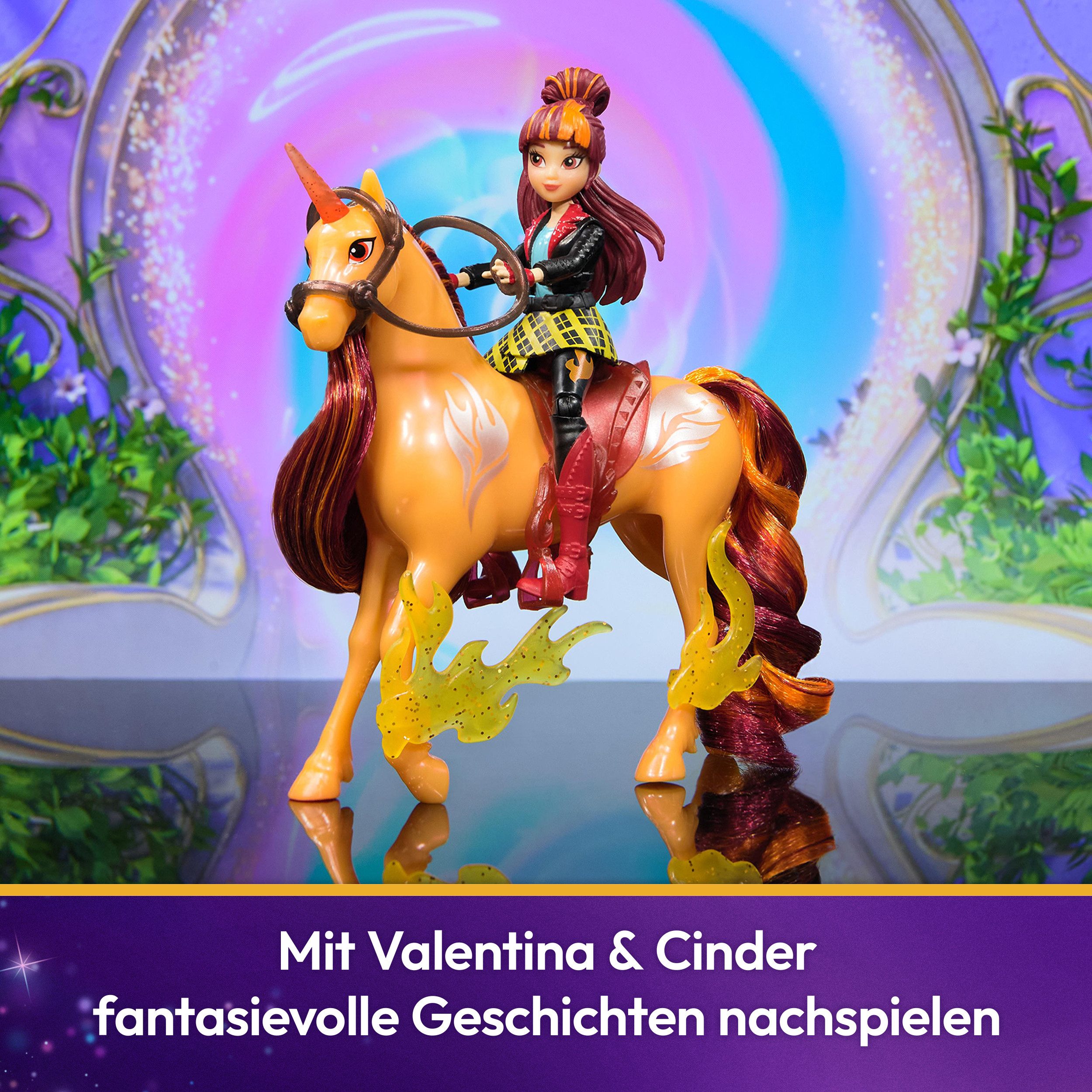 Spin Master Anziehpuppe Unicorn Academy - Valentina und Einhorn Cinder Set – Bild 4 von 5