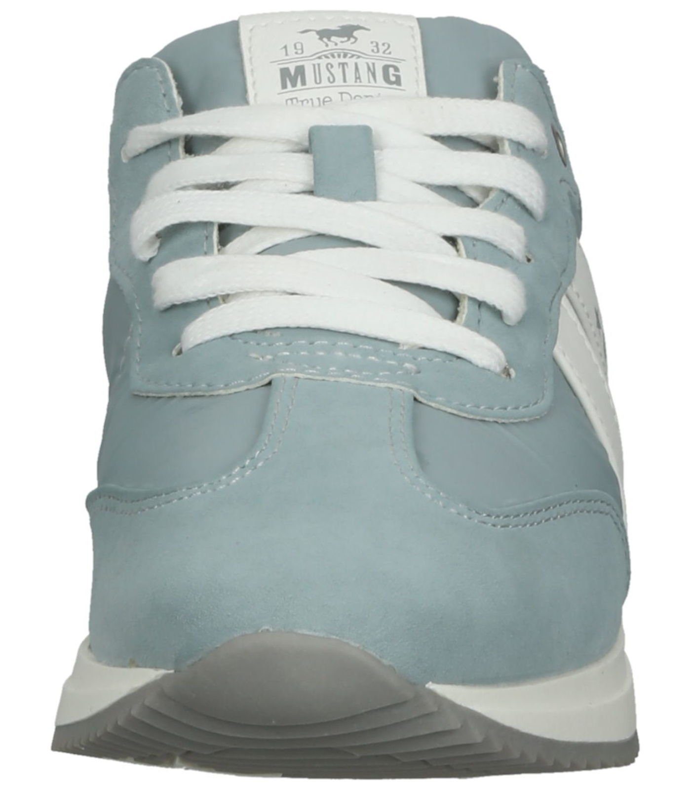 Lederimitat/Textil MUSTANG Sneaker Sneaker Hellblau