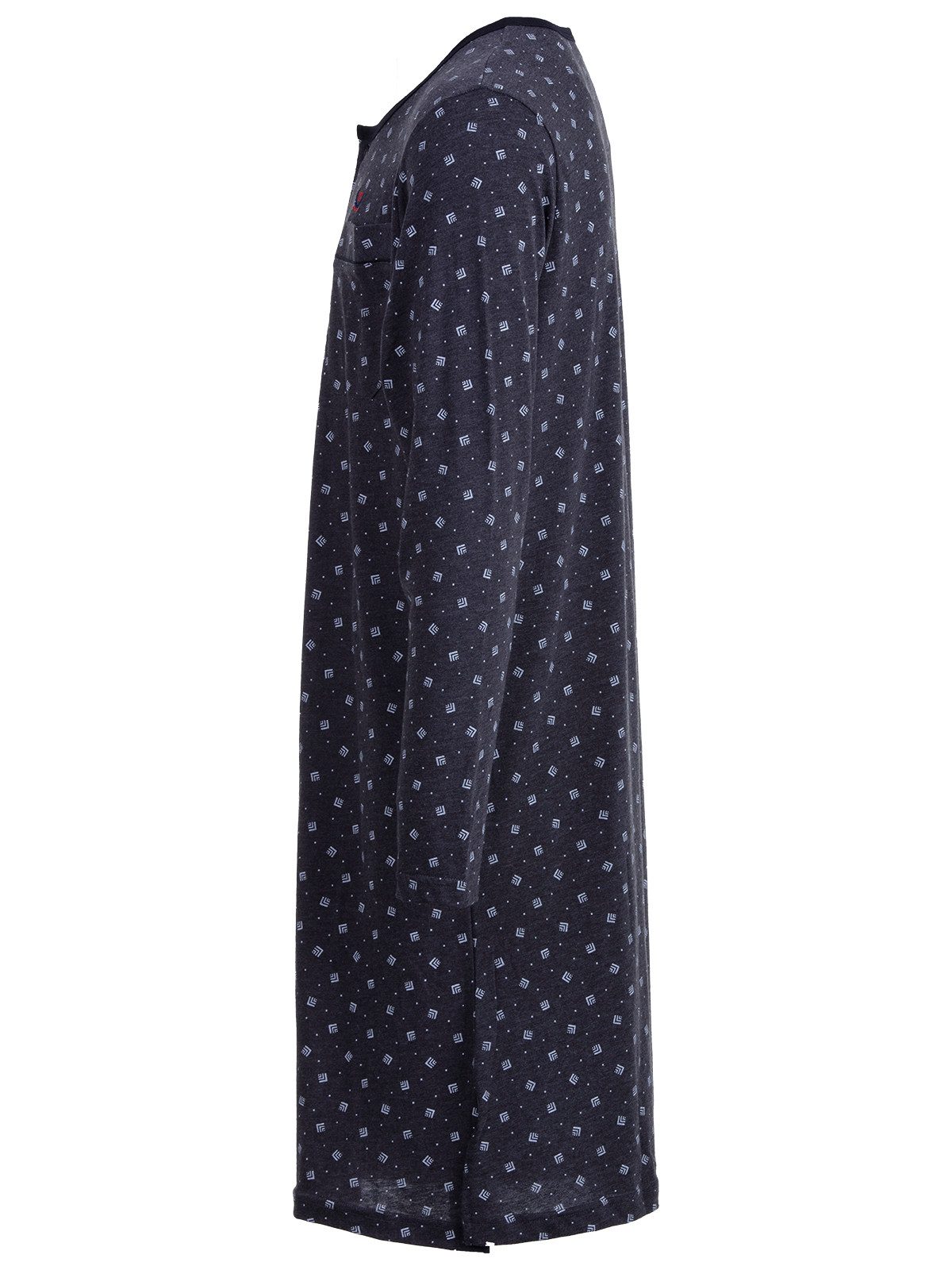 Henry Terre Nachthemd Nachthemd Langarm - Square & Dots günstig online kaufen