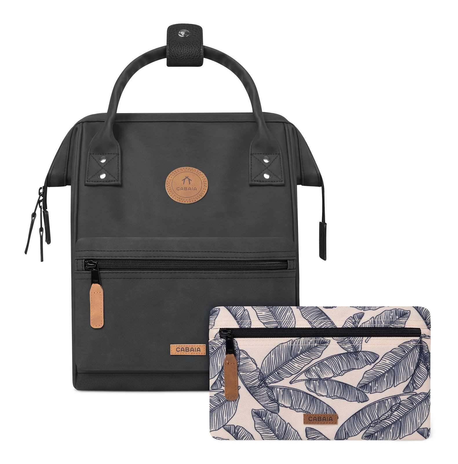 CABAIA Rucksack Vegan Nubuck Backpack (Set, 3-tlg) günstig online kaufen