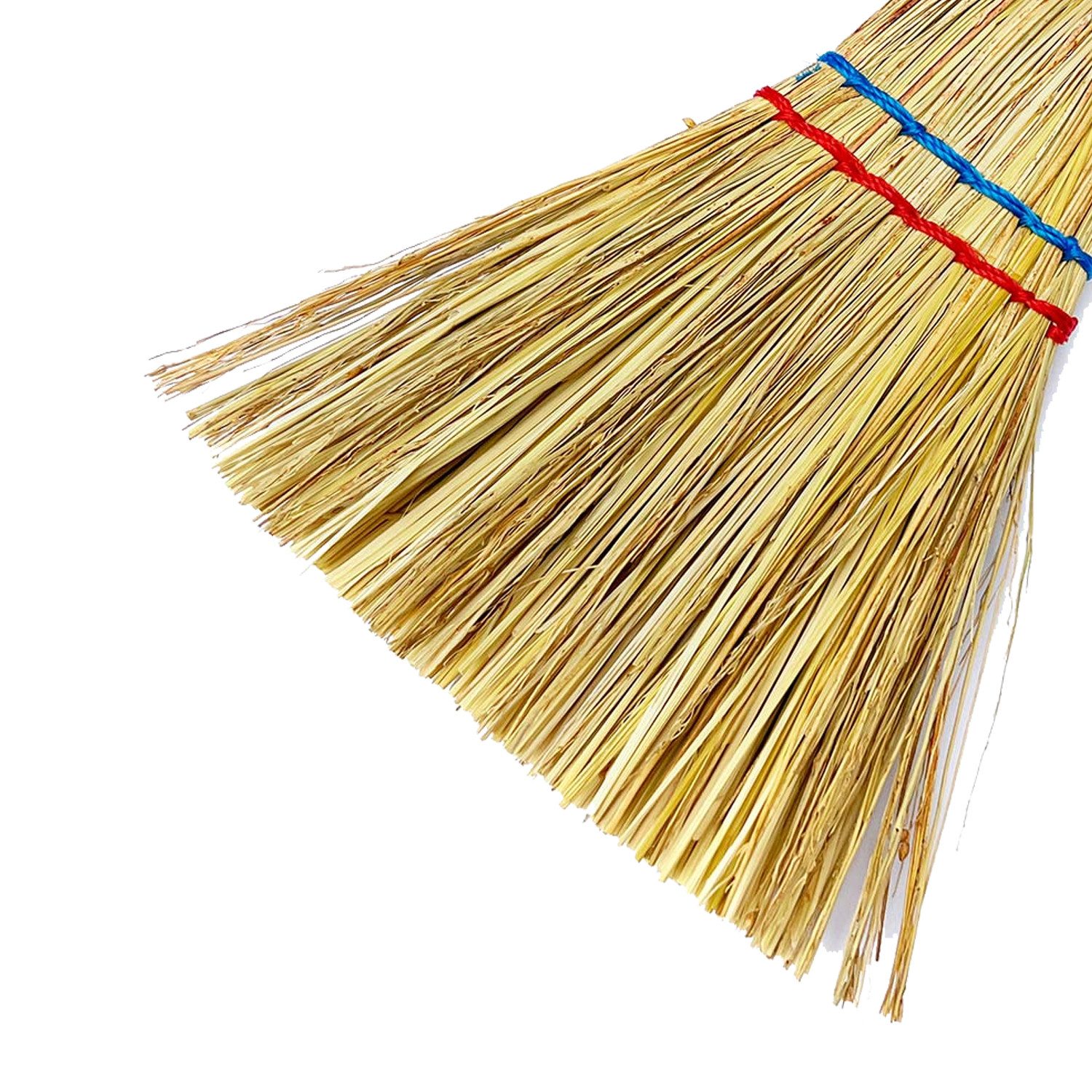 Mojawo Tapezierbürste Strohbesen Kehrbesen Handfeger Zimmerbesen Hexenbesen L28xB14cm