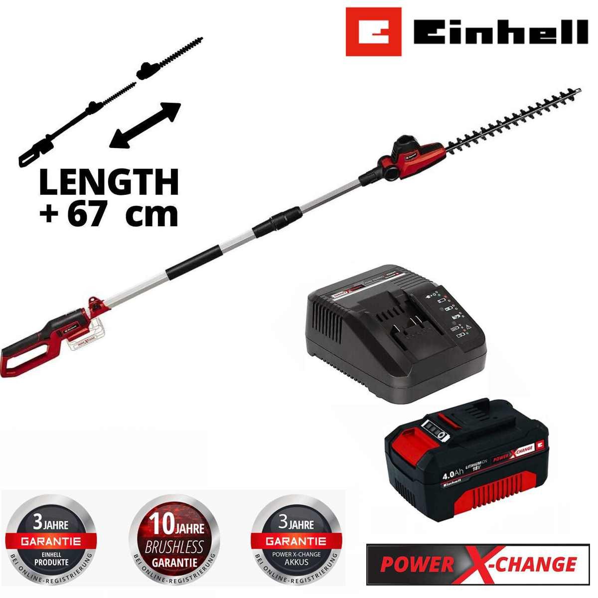 Einhell Akku-Heckenschere Teleskop-Heckenschere GC-HH 18/45 Li günstig online kaufen