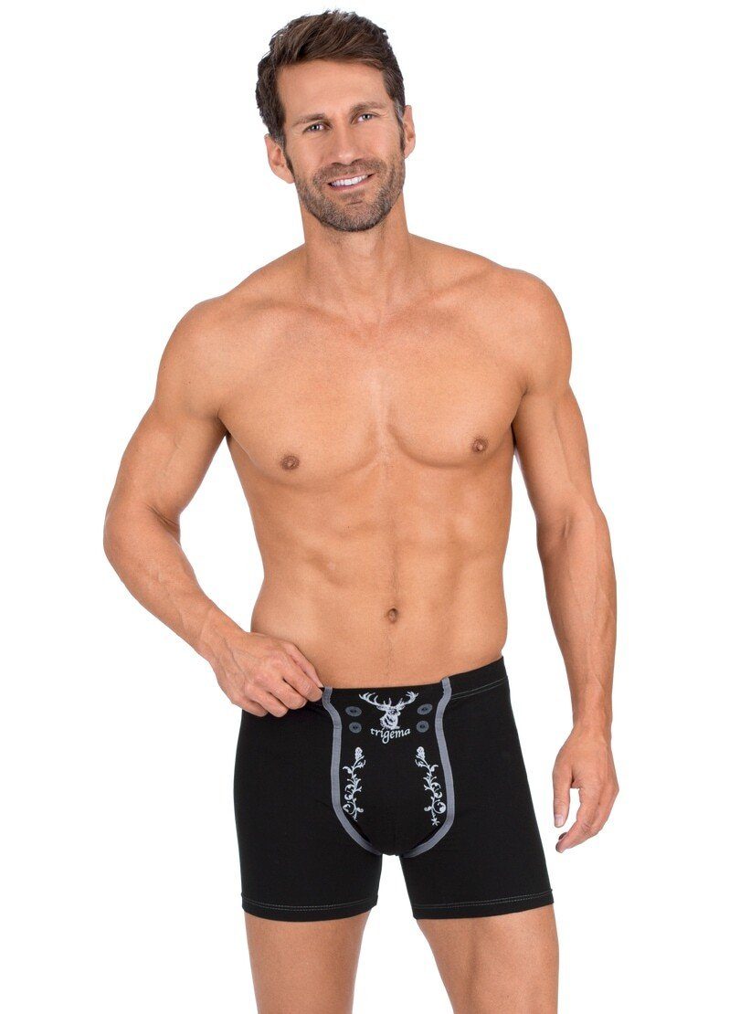 Trigema Boxer TRIGEMA Pants mit Hirsch (1-St)