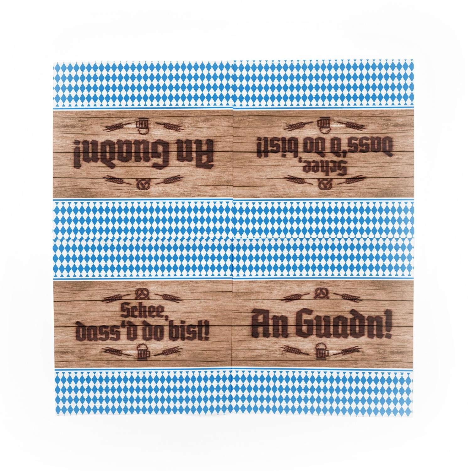 itenga Papierserviette itenga 6x Windlicht + 40x Servietten - Bayrisch Schee dass'd do bist – Bild 4 von 4