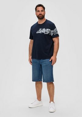 s.Oliver Kurzarmshirt T-Shirt aus Baumwolle Artwork