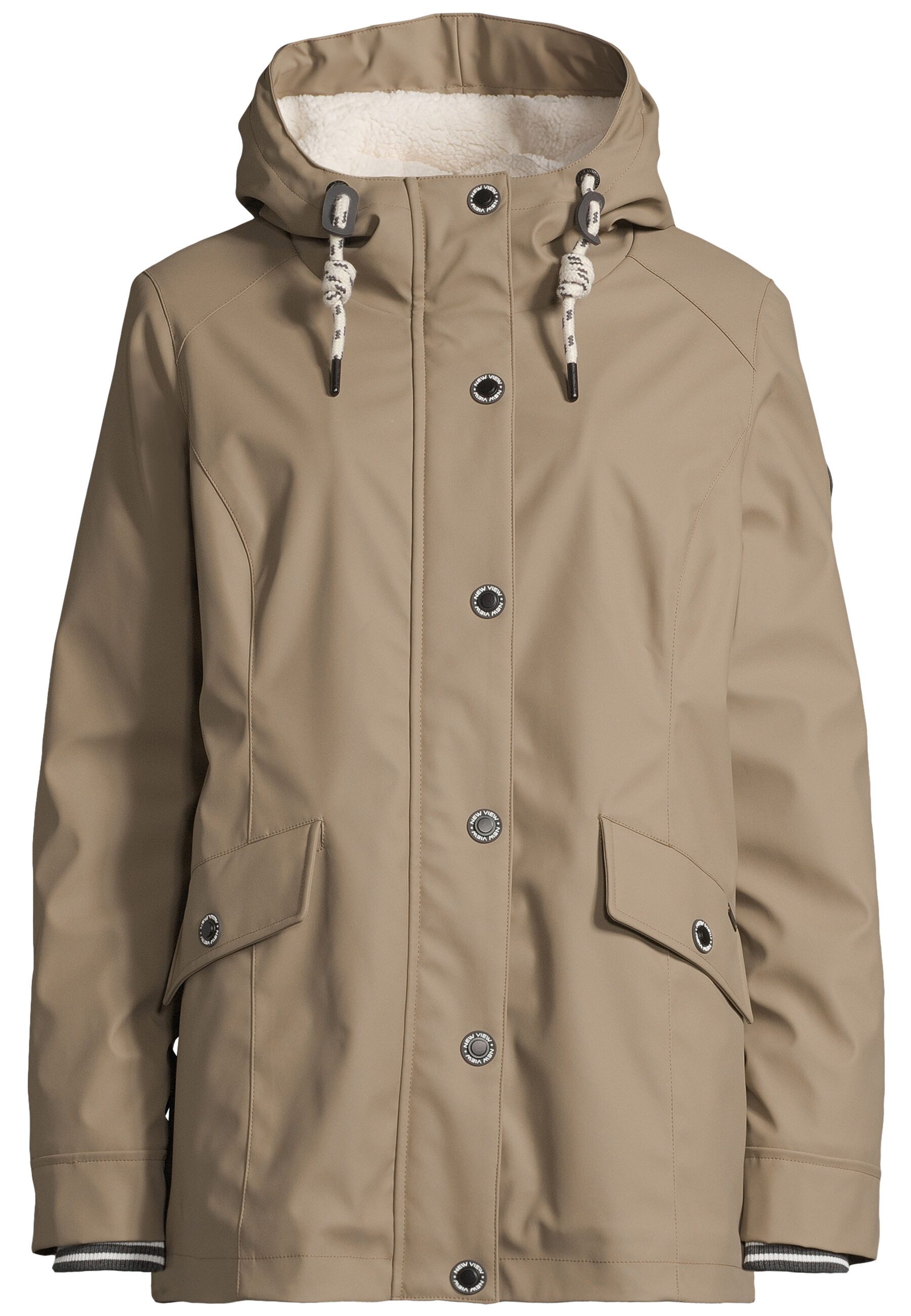 New View Regenjacke Lara mit weitenregulierbarer Kapuze