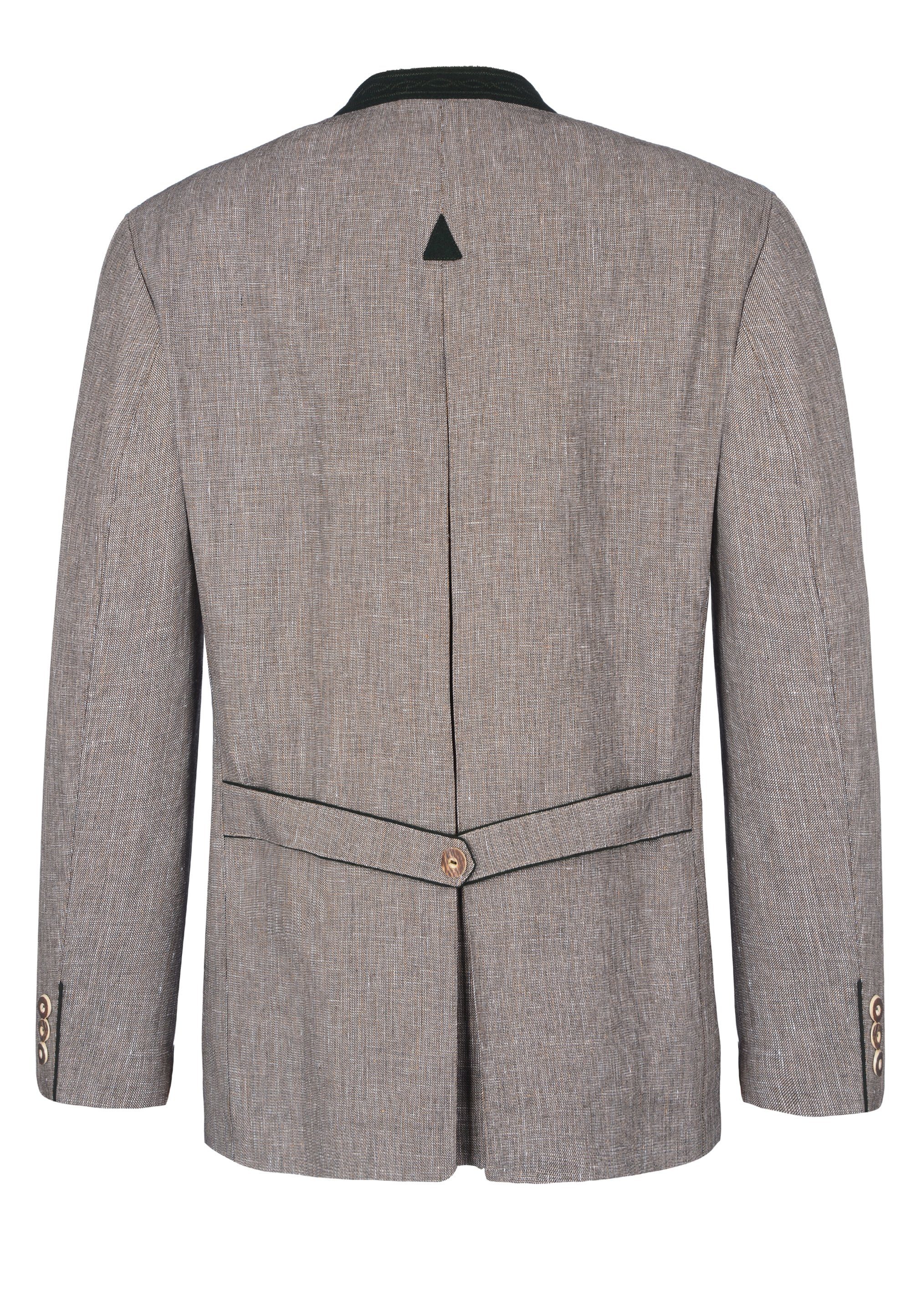 Weis Trachtenjanker Natur - Herren Trachtenmode Jägerleinen - Janker Trachtenjacke mit Stehkragen HT9