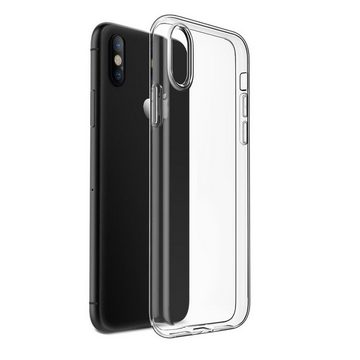 CoolGadget Handyhülle Transparent Ultra Slim Case für Apple iPhone X/XS 5,8 Zoll, Silikon Hülle Dünne Schutzhülle für iPhone X, iPhone XS Hülle