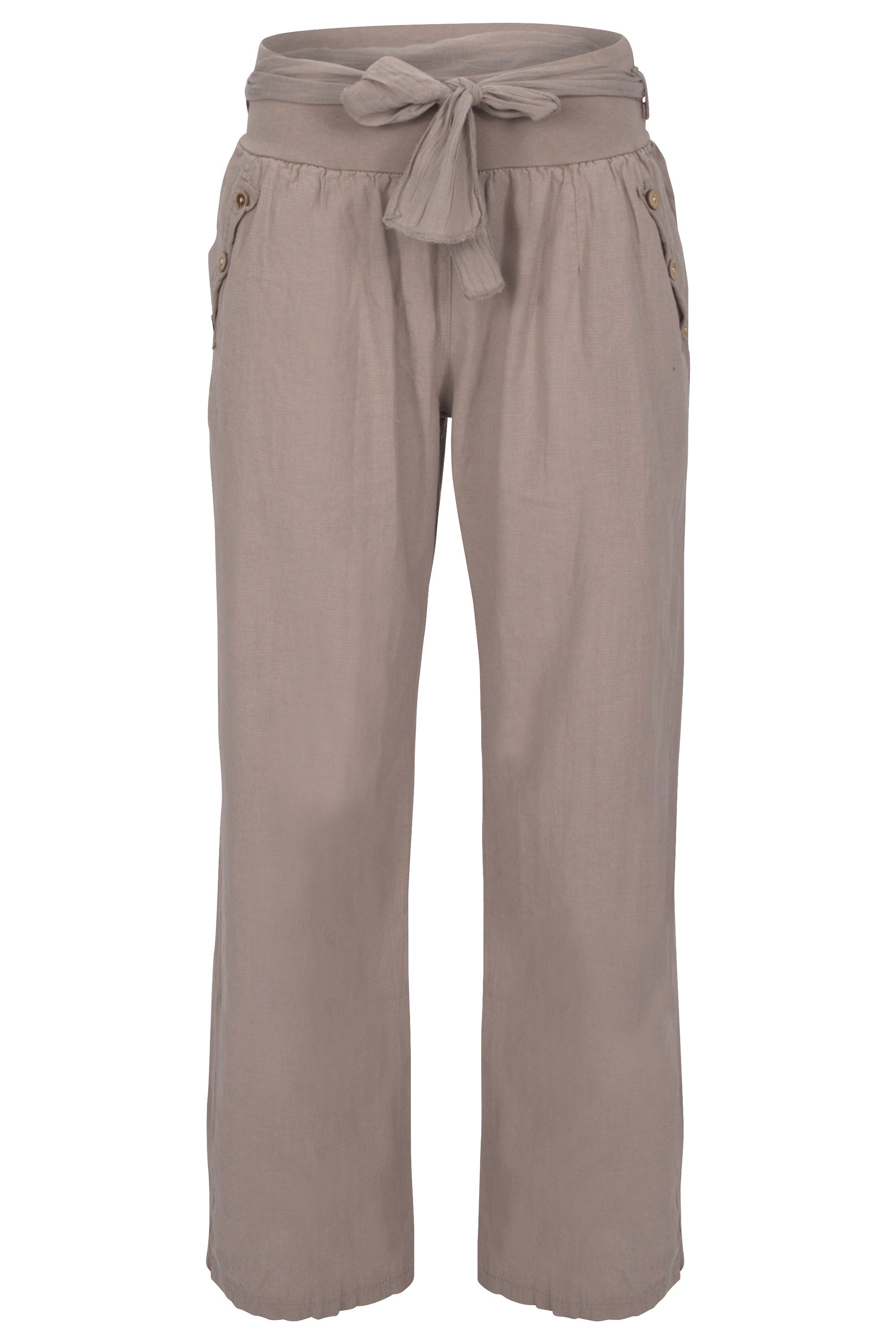 malito more than fashion Leinenhose malito Damen Hose aus Leinen, Stoffhose günstig online kaufen
