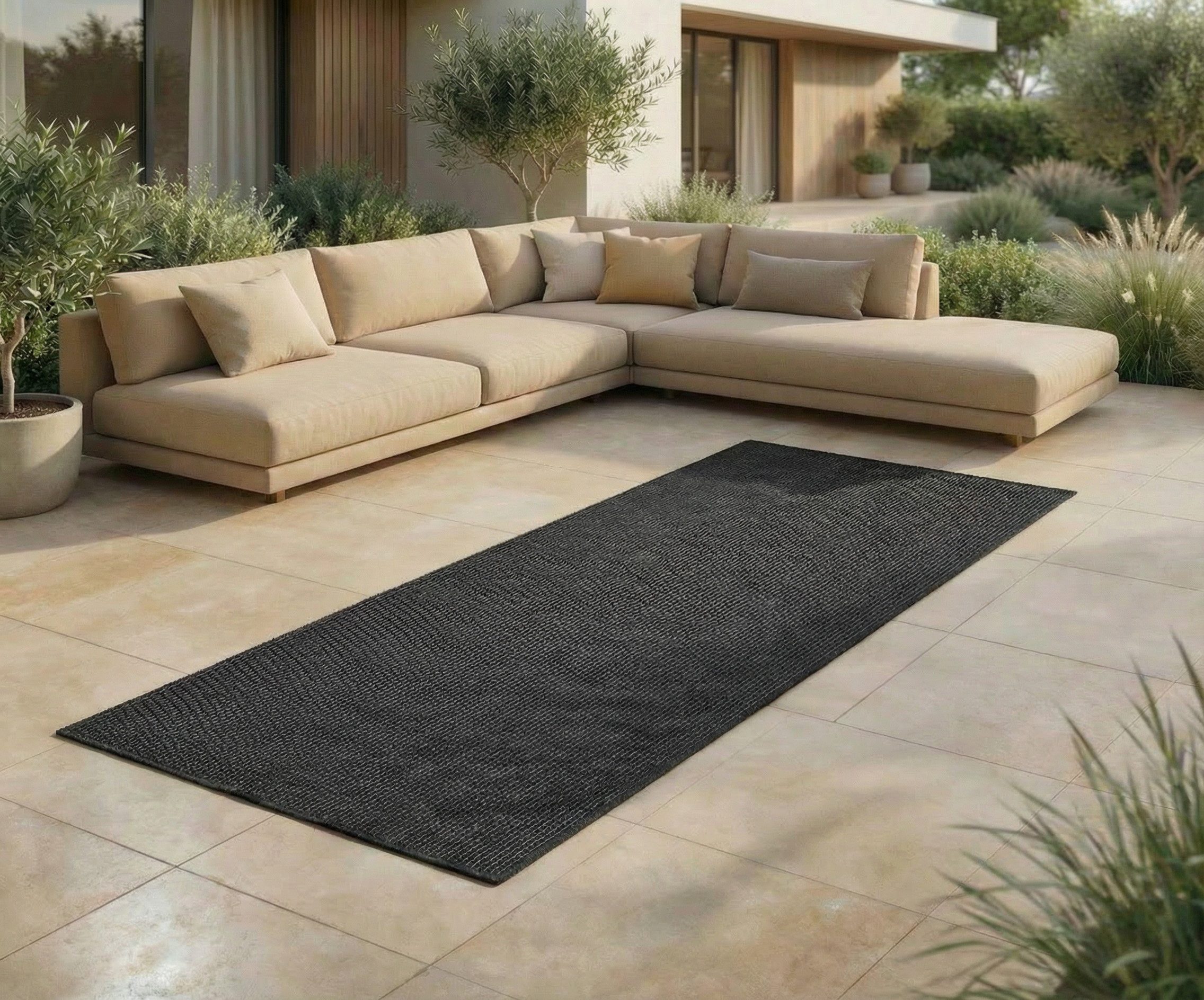 Jimri Outdoorteppich Keywest, Läufer, Outdoor Teppich Balkonteppich Terassenteppich