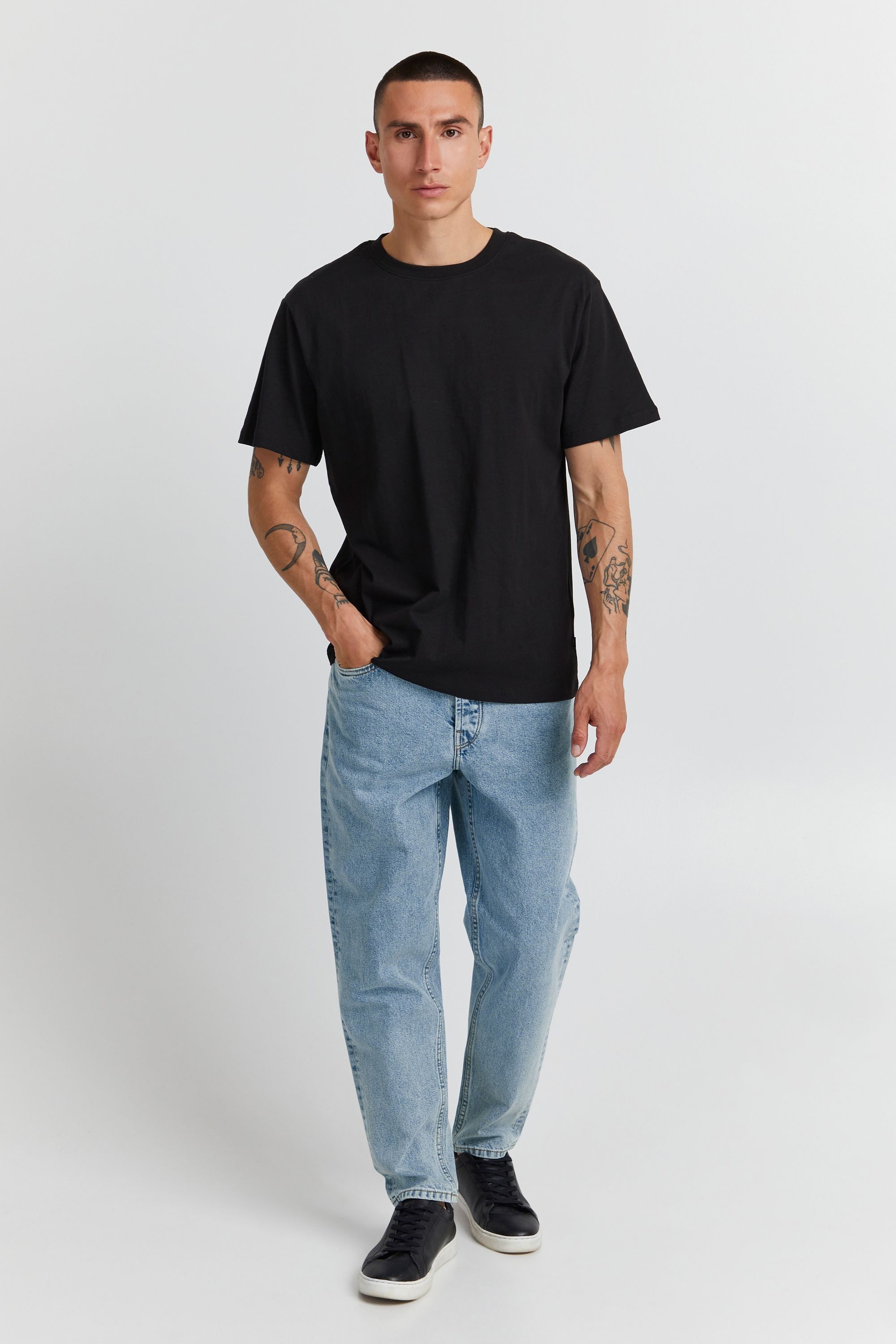 !Solid Regular-fit-Jeans SDDylan 5-Pocket Jeans mit enger werdenem Bein - Dad Fit