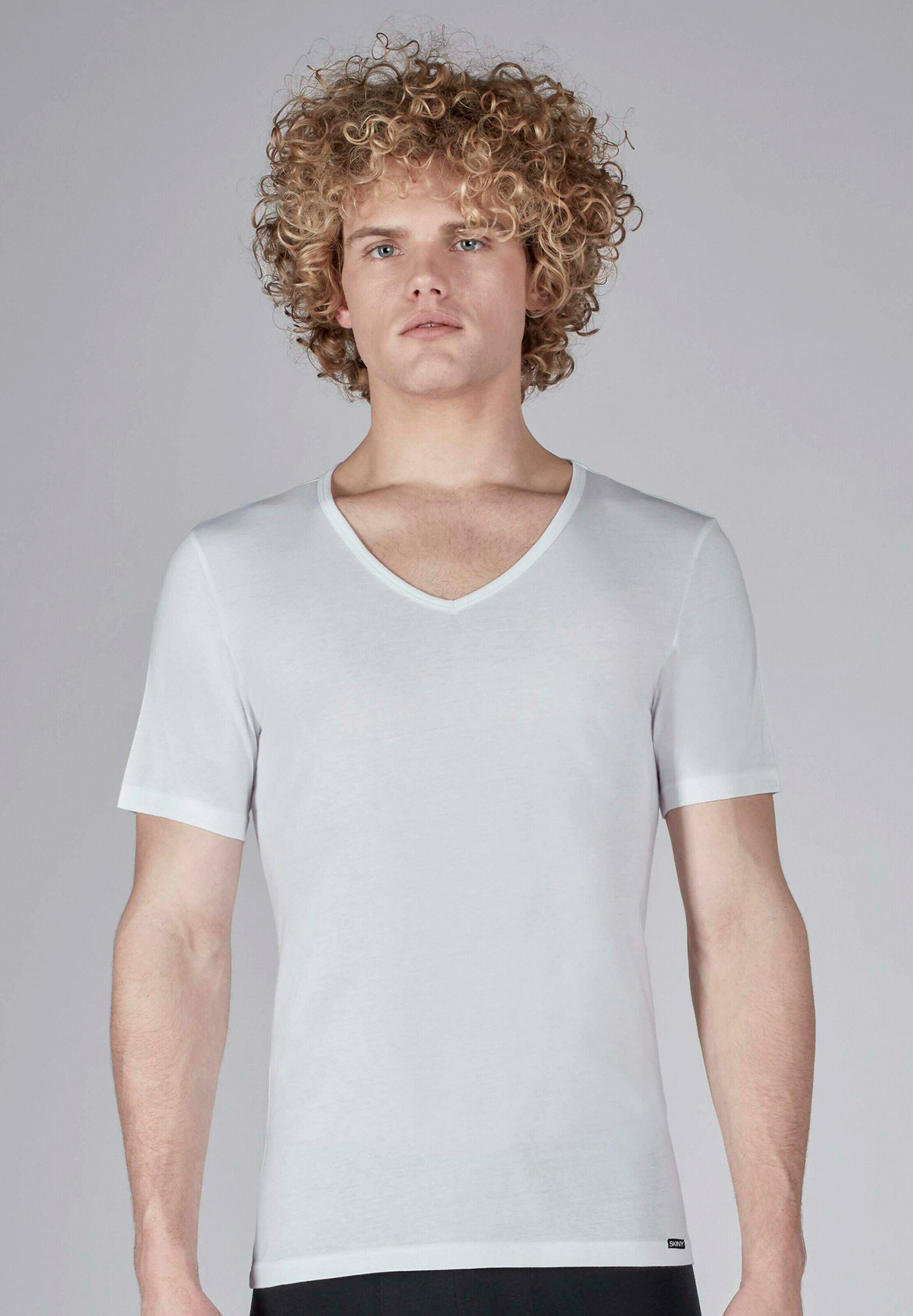 Skiny (2-St) Weiß Unterhemd