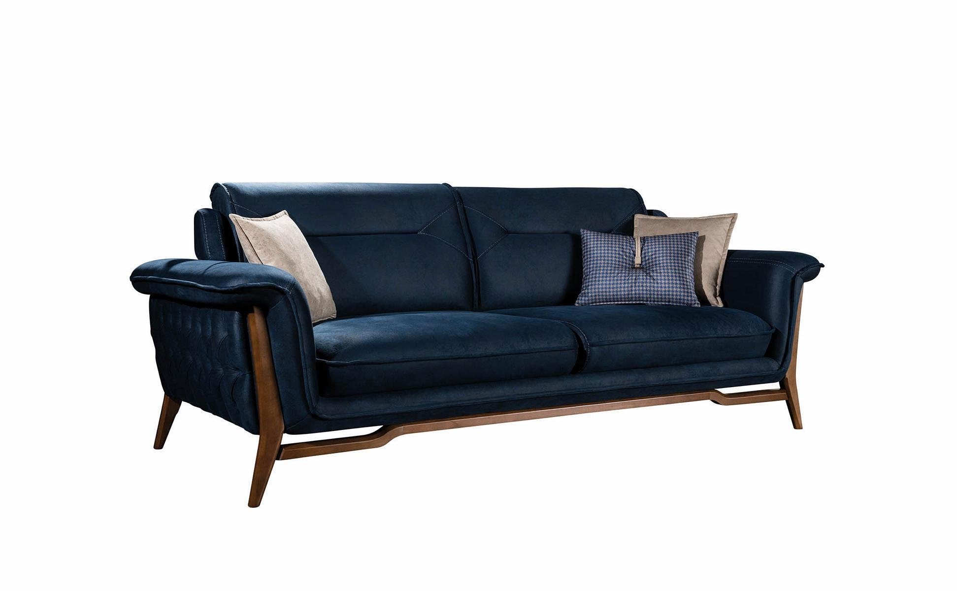 Luxus in Sitzer/Sessel), Sofaensemble Modern Wohnzimmer-Set Wohnzimmergarnitur, (3-St., Couch JVmoebel Set 3 Made Europa 2x