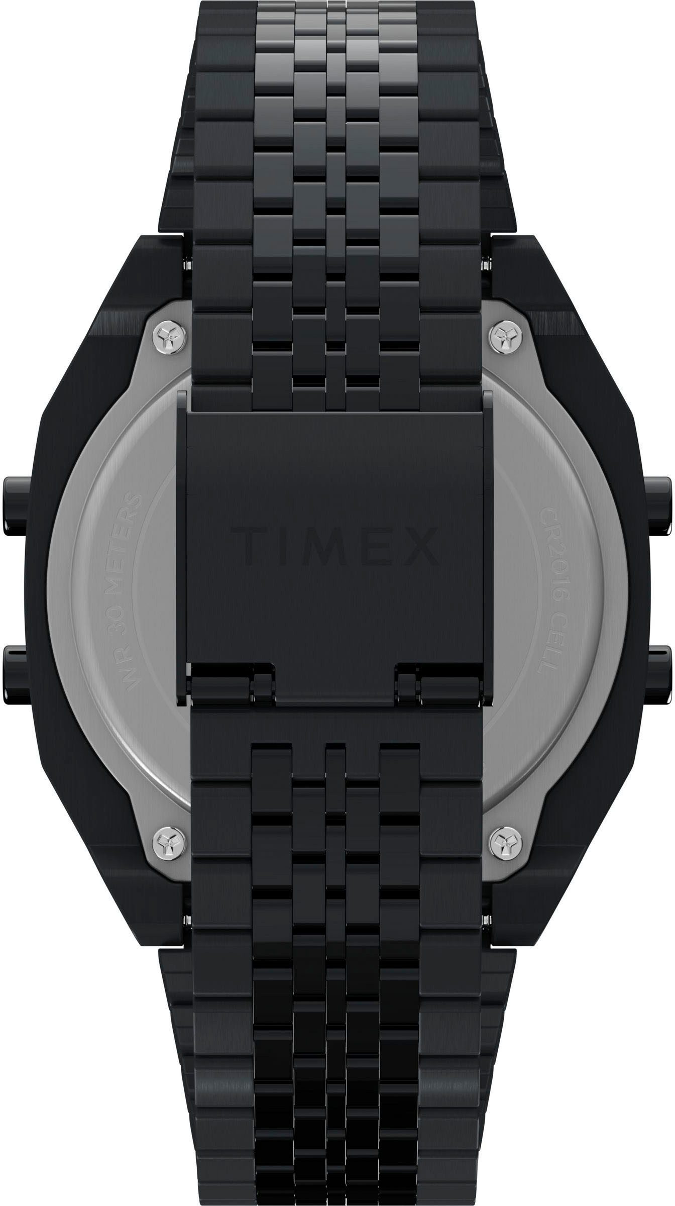 Timex Digitaluhr TIMEX LAB TIMEX 80 TW2W91600AJ, Quarzuhr, Armbanduhr, Herrenuhr,Edelstahlarmband