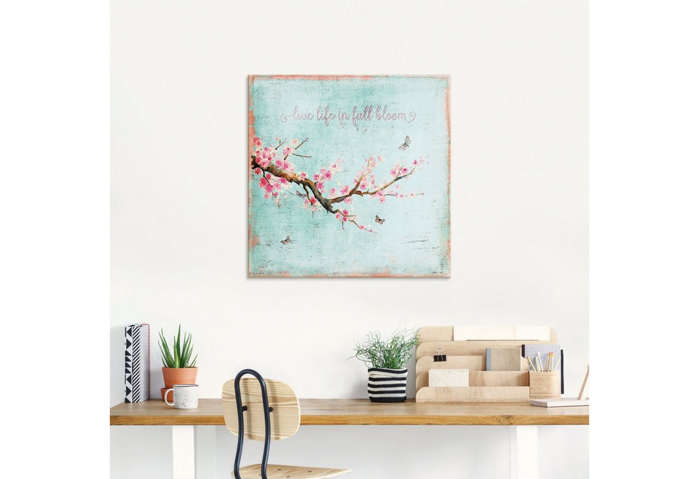 Artland Glasbild »Kirschblüte«, Blumen (1 Stück)-HomeTrends