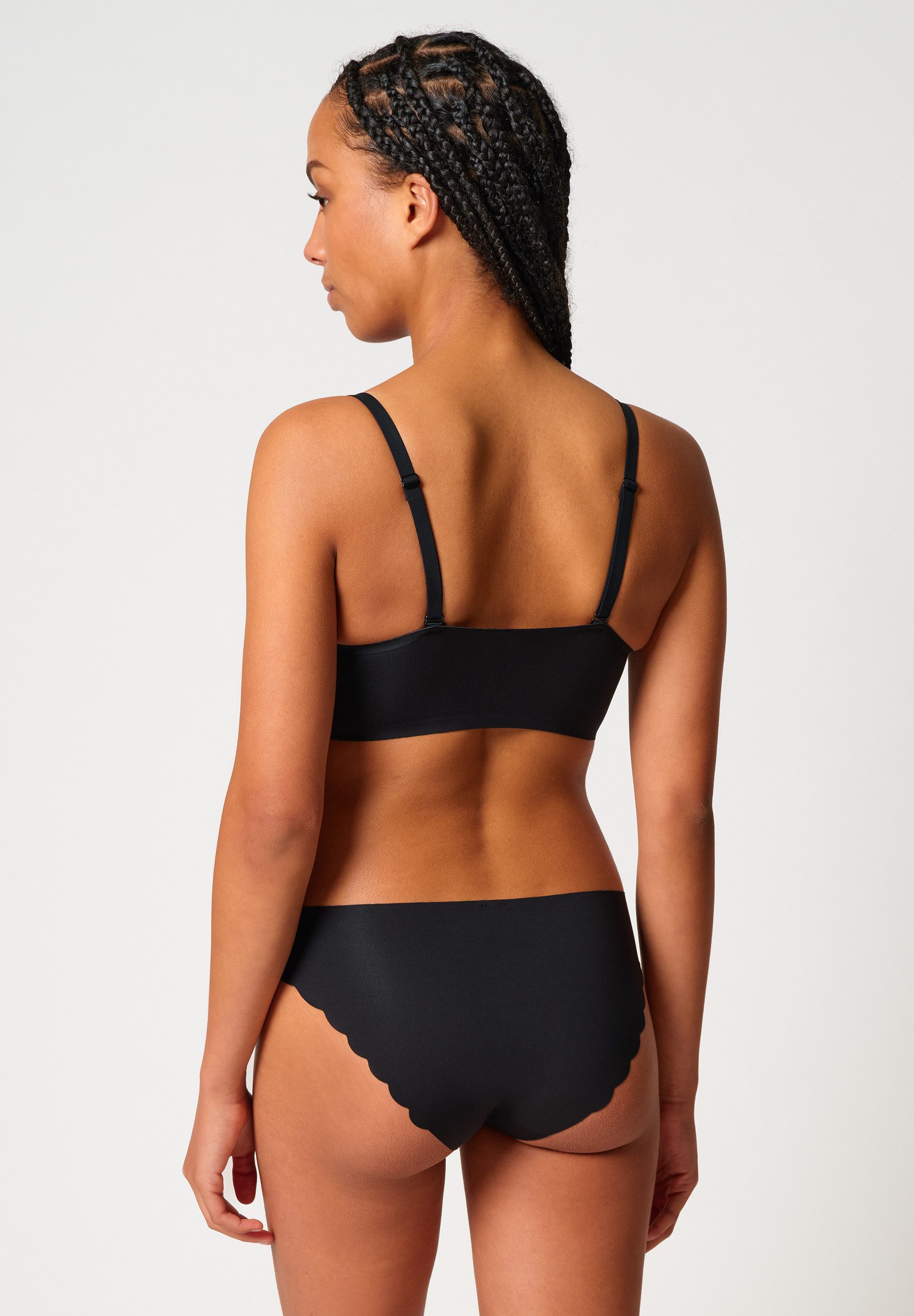 Skiny Bustier Sensation doppellagig, mit herausnehmbaren Pads, V-Ausschnitt