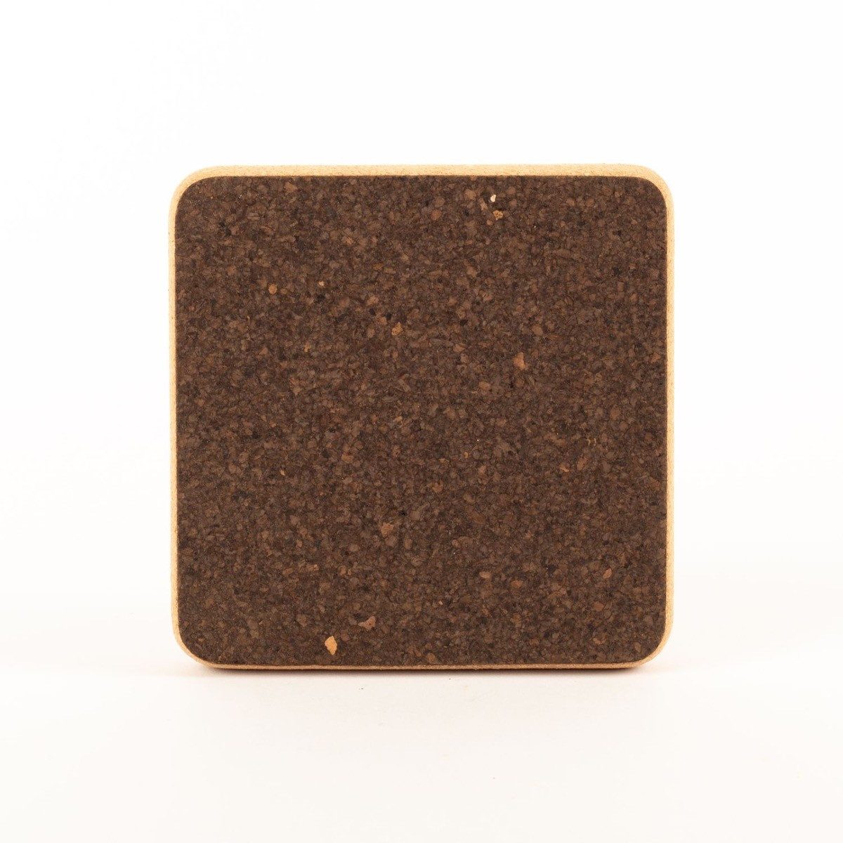 INNA-Glas Glasuntersetzer Quadratischer Untersetzer MANARA, dunkel-Natur, 20x20x2cm
