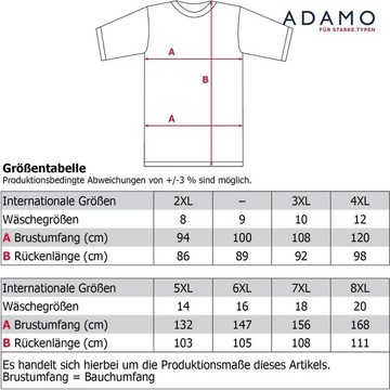 ADAMO T-Shirt (1-tlg) Feinripp Herren in Übergrößen bis Wäschegröße 20