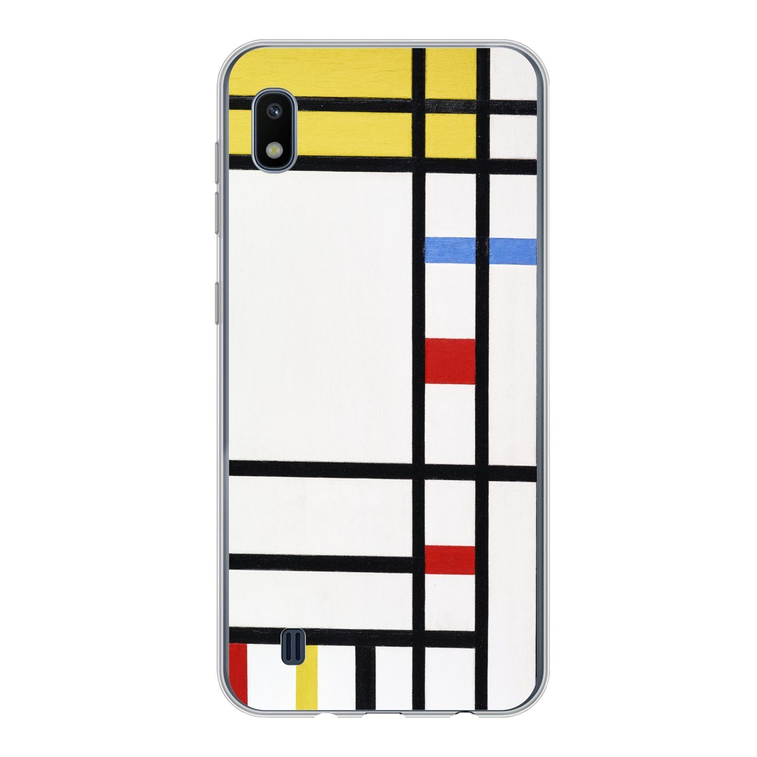 MuchoWow Handyhülle für Samsung Galaxy A10 Place De La Concorde - Piet Mondrian, Smartphone-Bumper, Print, Handy Schutzhülle Dünn