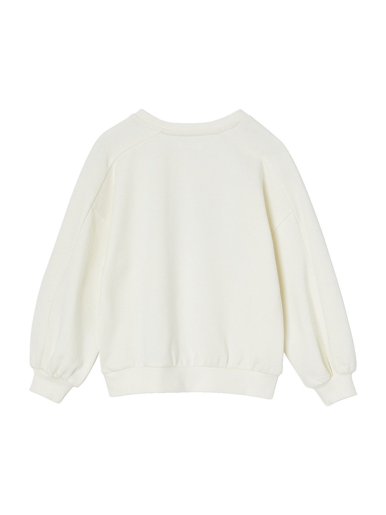 vertbaudet Sweatjacke Mädchen Sweatshirt mit Recycling-Polyester, Blumen oder Sterne-Muster