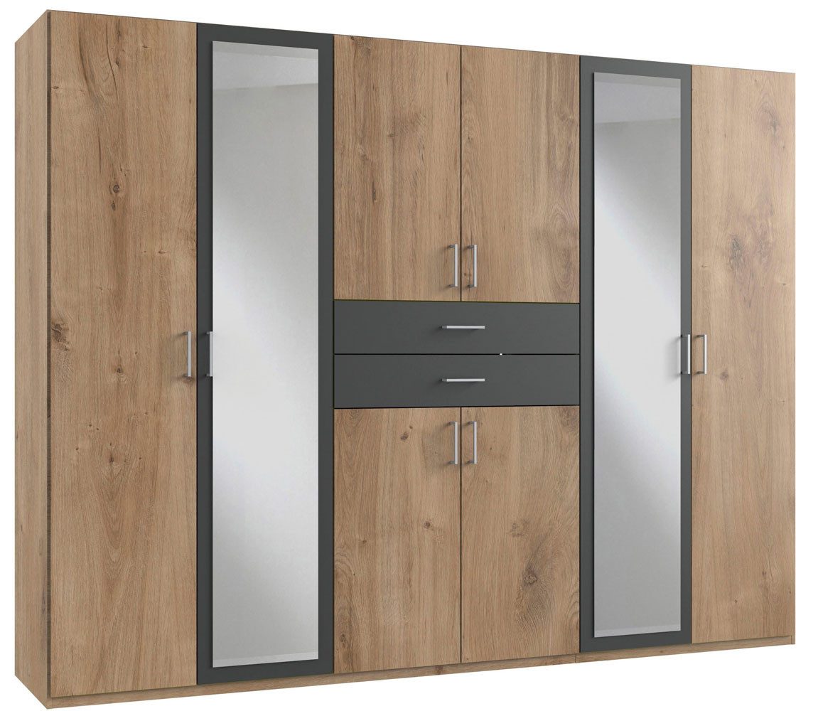 Wimex Kleiderschrank Diver (8-türig, Spiegeltüren, Schubladen, günstig online kaufen