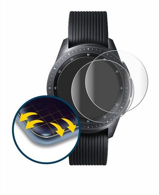 BROTECT Full-Screen Schutzfolie für Samsung Galaxy Watch (42 mm), Displayschutzfolie, 2 Stück, 3D Curved klar