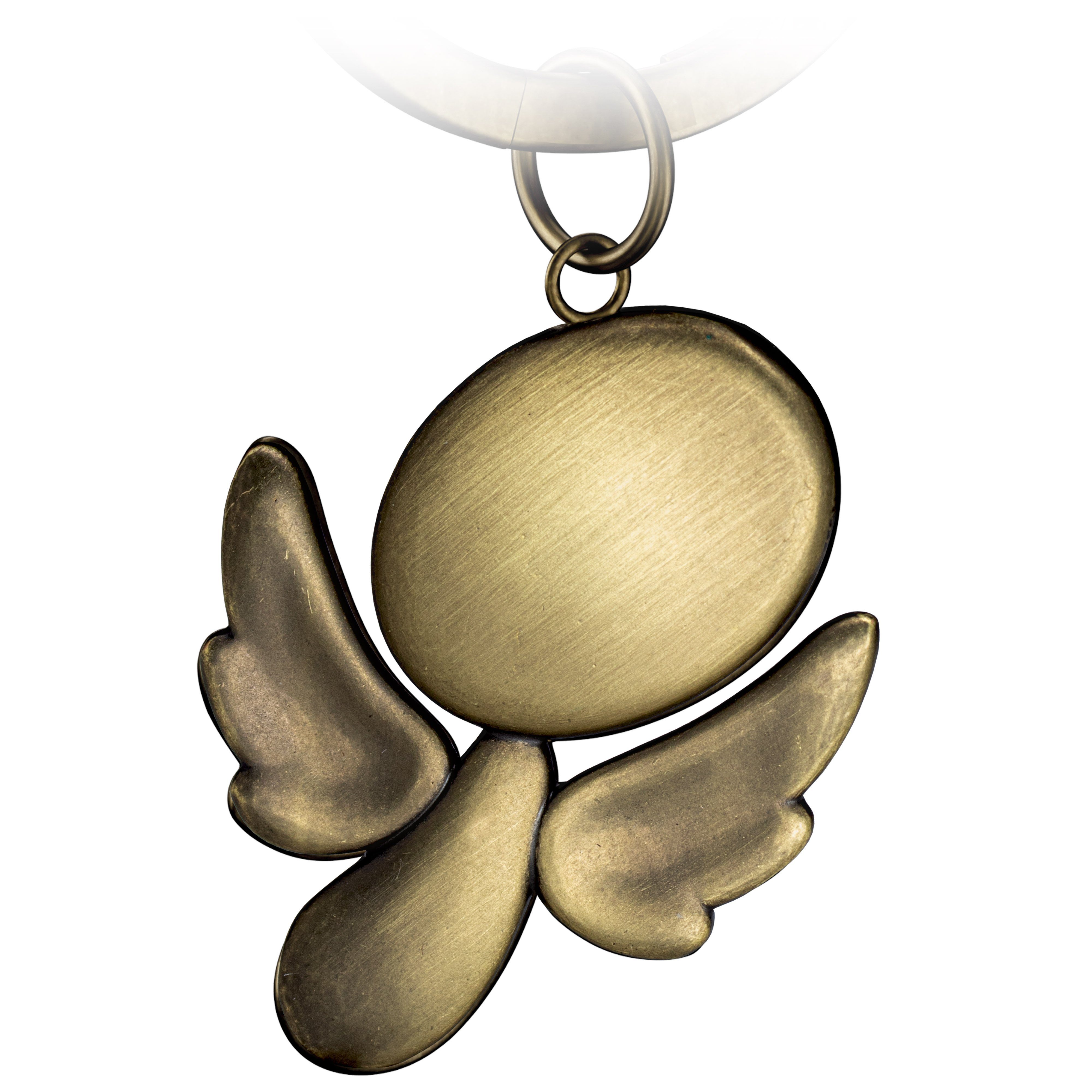 FABACH Schlüsselanhänger Schutzengel Furfur - Engel Anhänger Metall - Glücksbringer Geschenk Antique Bronze | Schlüsselanhänger