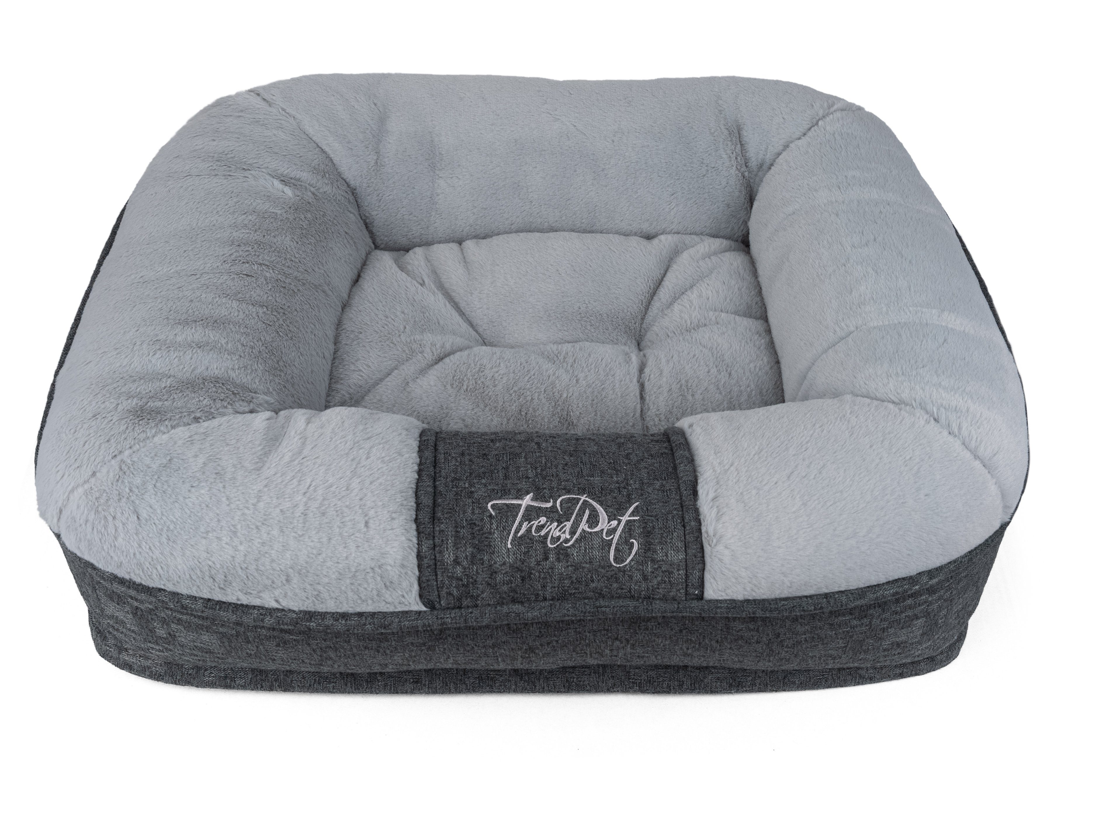 TrendPet Tierbett Hundebett "LunaLounge" Grau, 100% Polyester, in3 Größen erhältlich