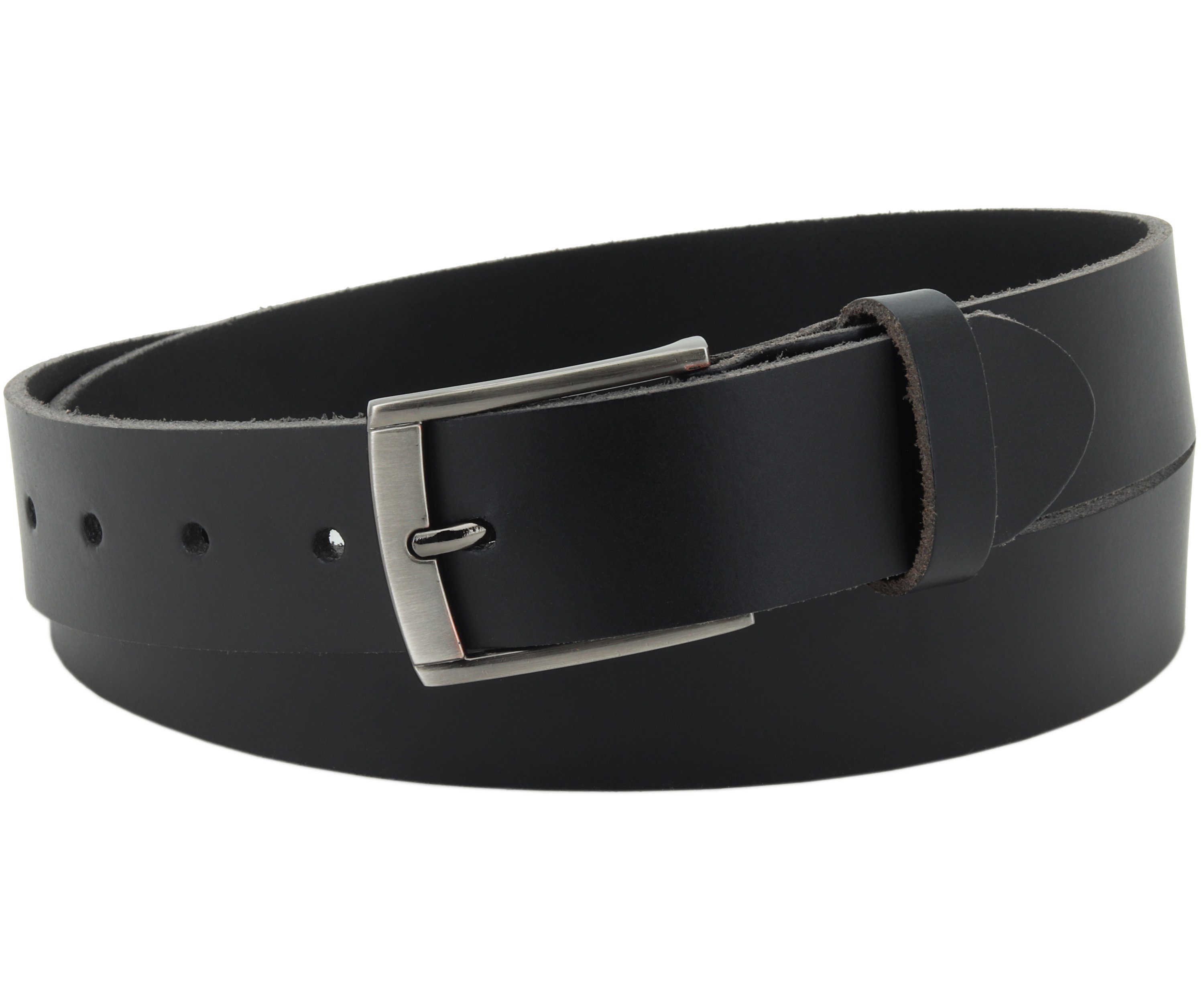 Ledergürtel OM418-PL-Schwarz