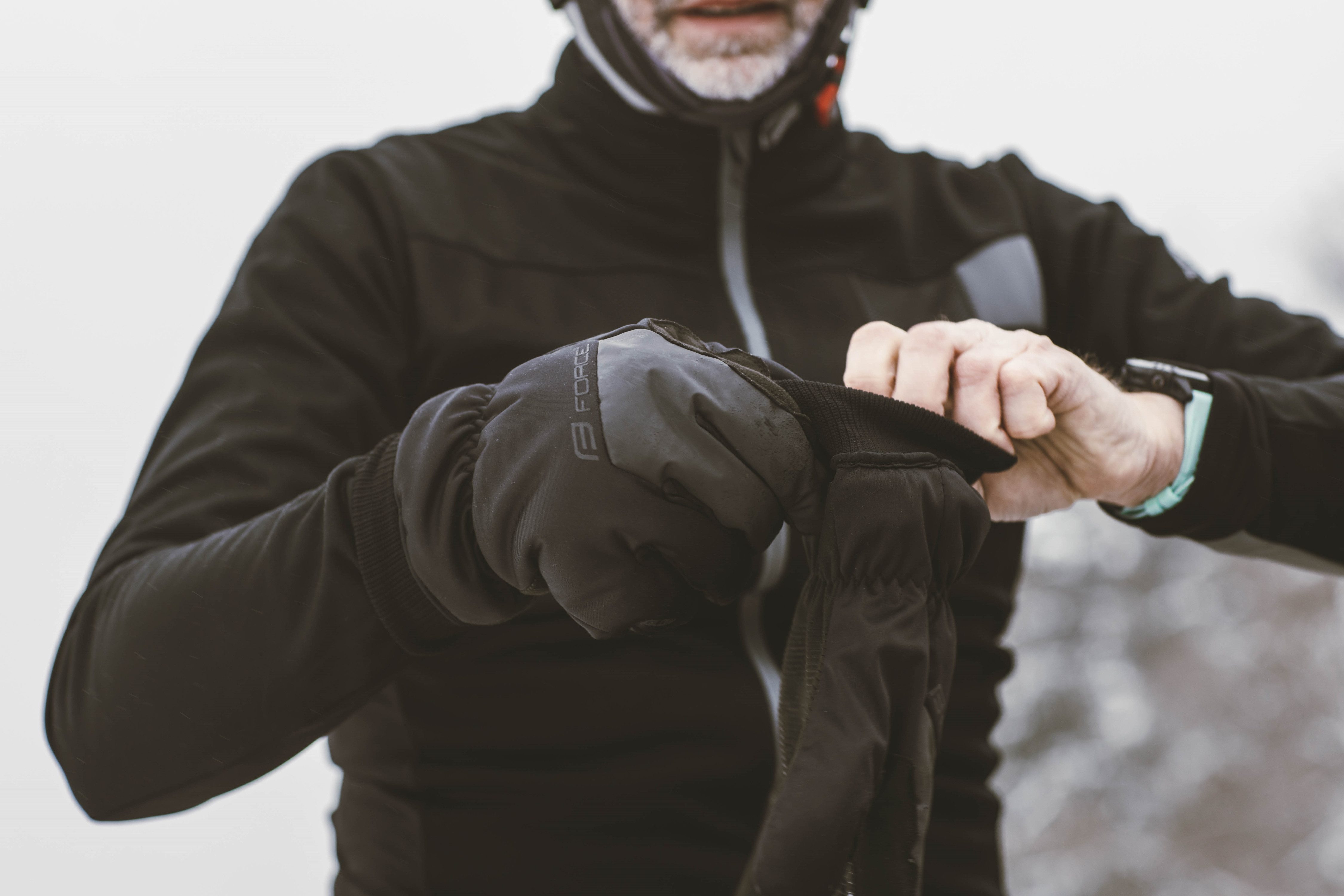 FORCE Fahrradhandschuhe Force Winterhandschuhe FORCE GLOW -5 °C to 0 °C PRIMALOFT-Isolierung