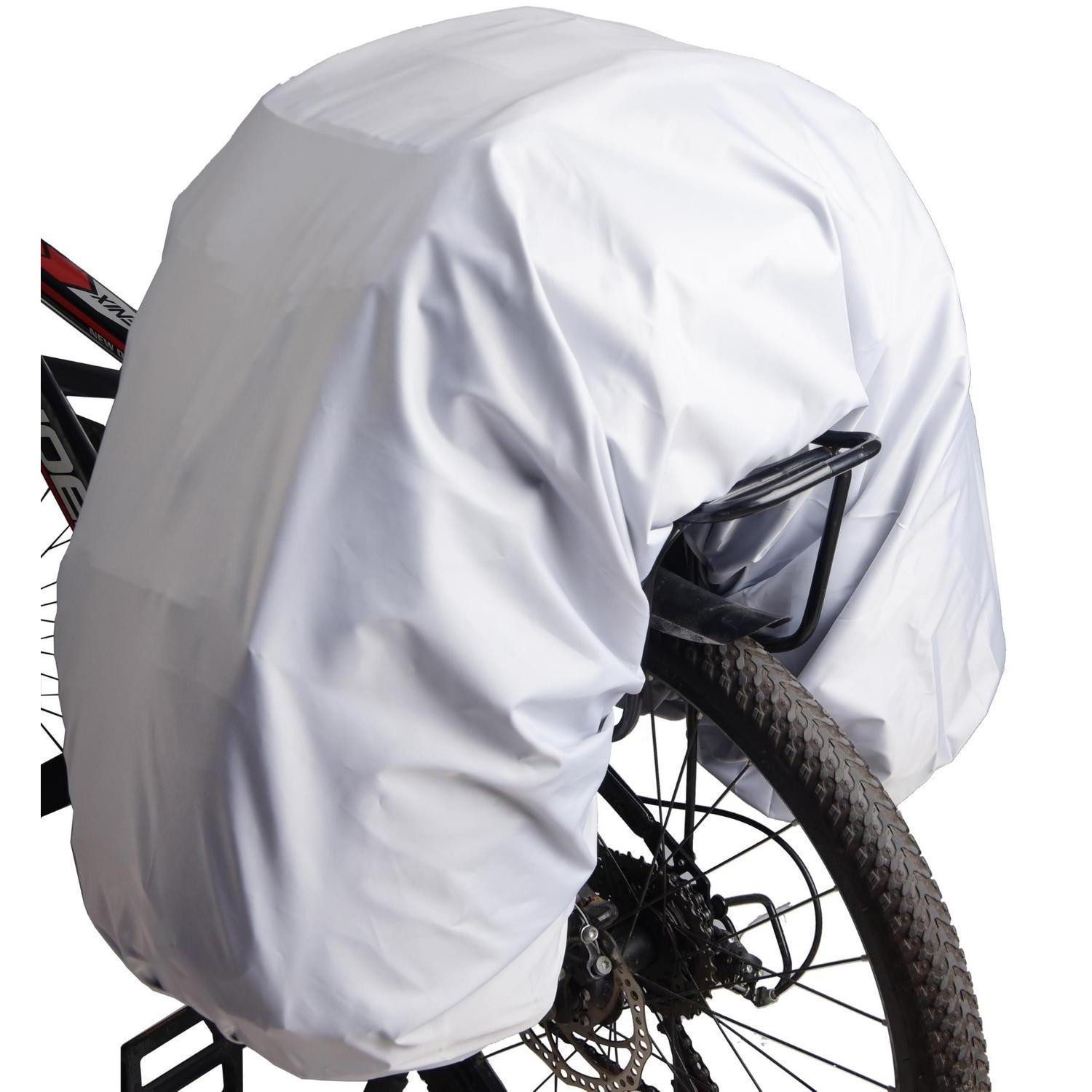 LuxusKollektion Fahrradhelmüberzug Regenhülle Fahrradkorb 100L