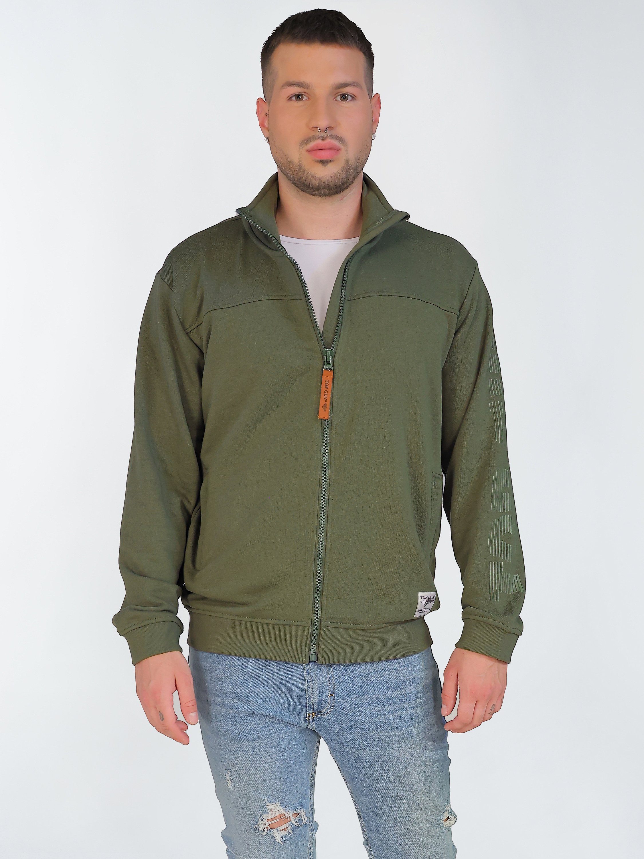 TOP GUN Sweatjacke TG22007 olive