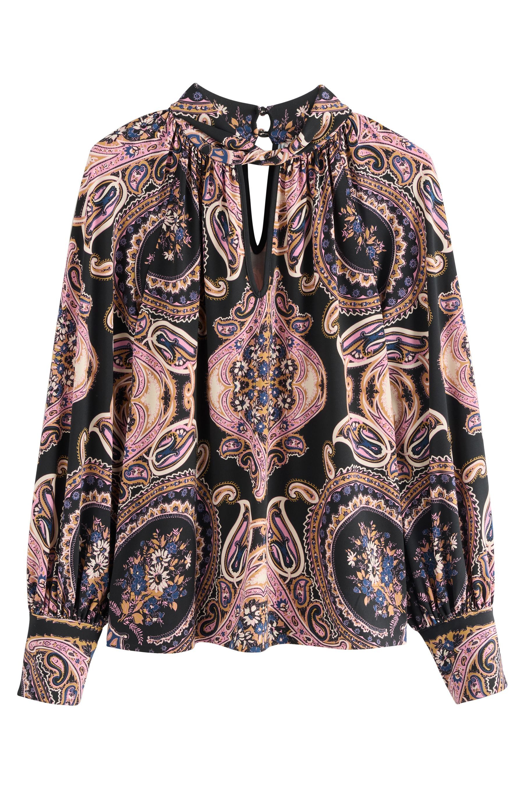 Next Langarmbluse Langärmelige Jerseybluse mit Zierknoten (1-tlg) günstig online kaufen