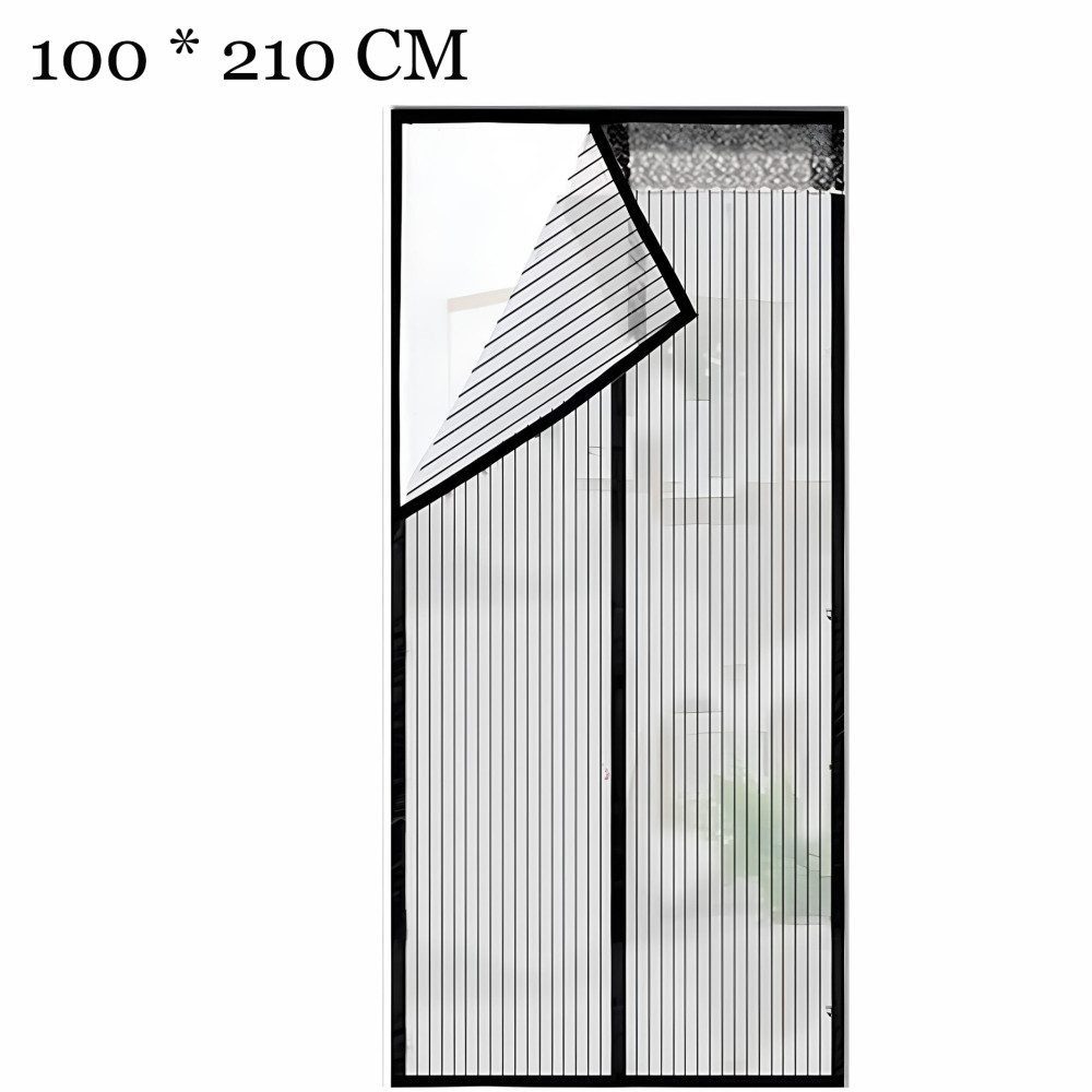Gontence Insektenschutz-Tür Fliegengitter Tür, (100x210cm(Schwarz), Magnet Insektenschutz