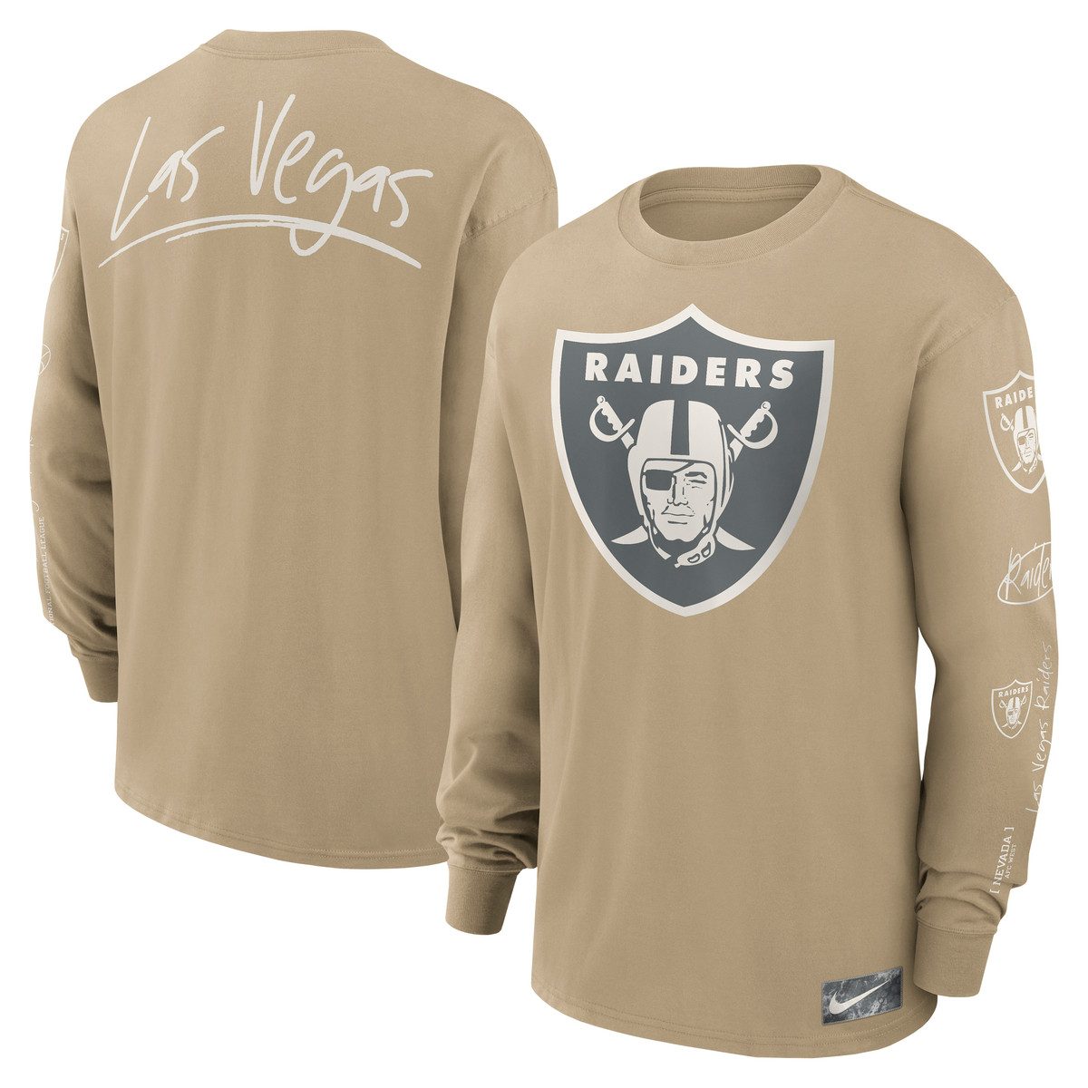 Nike T-Shirt Nike T-Shirt Las Vegas Raiders Nike Long Sleeve Max 90 günstig online kaufen