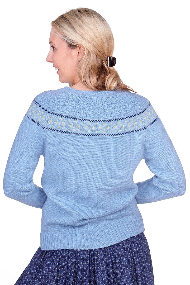 Hammerschmid Rundhalspullover Strickpullover Damen - MALMÖ - hellblau