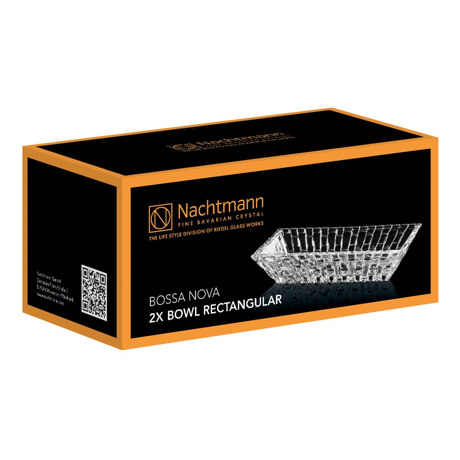 Nachtmann Schale Nachtmann Bossa Nova Schale rechteckig 17 cm, 2er-Set – Bild 3 von 3