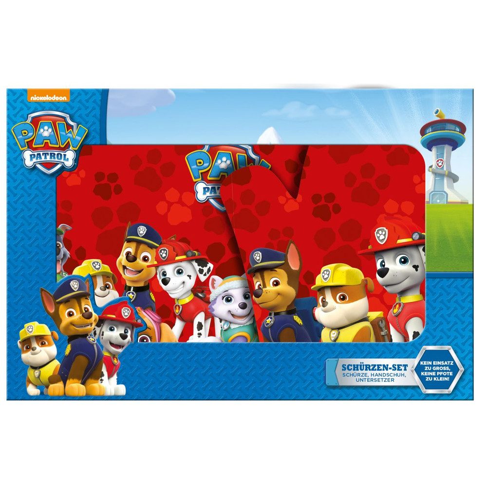 p:os Kinder-Haushaltsset Paw Patrol - Schürzen Set - 3-teilig