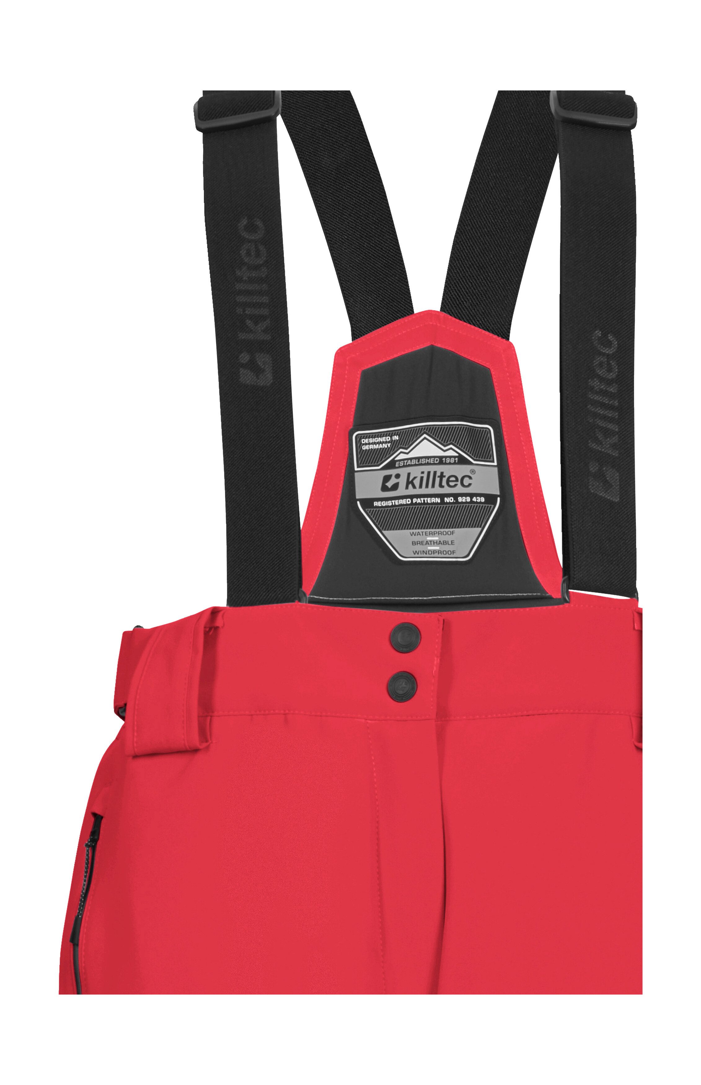 Killtec Skihose KSW 249 WMN SKI PNTS Wasser- und winddicht, abnehmbare Träger, verstellbare Taille