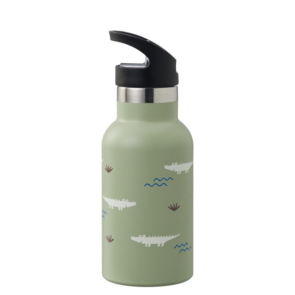 Fresk Trinkflasche Isolierflasche aus Edelstahl 350 ml mit 2 Verschlüssen