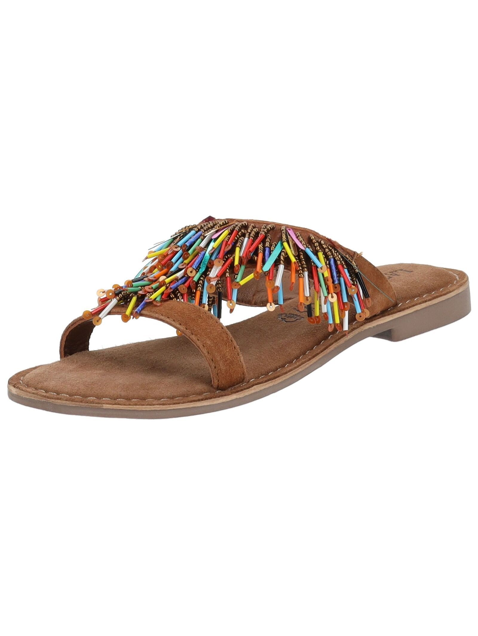 Lazamani Lazamani Pantoletten Leder/Textil Pantolette günstig online kaufen