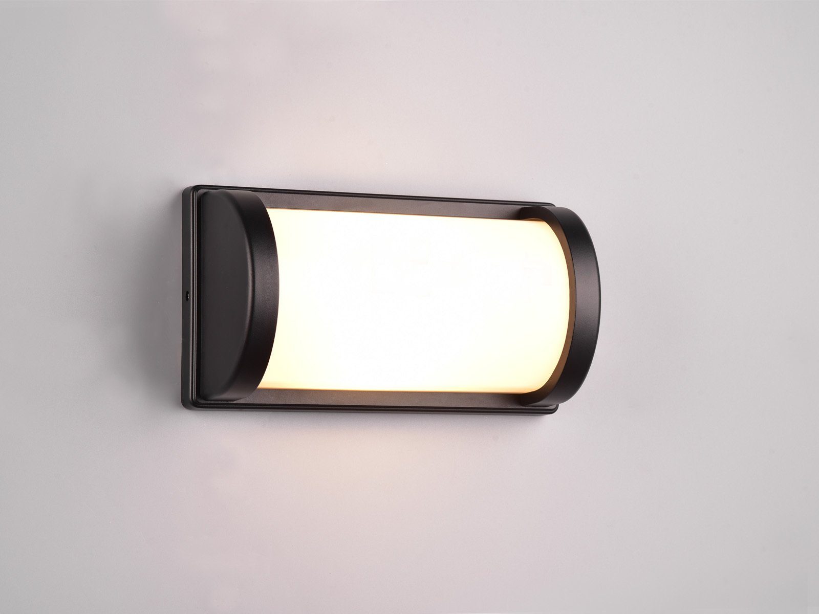 Reality Leuchten LED Außen-Wandleuchte, LED wechselbar, Warmweiß, Fassadenlampe für Haus-wand beleuchten, Terrassenleuchte Schwarz IP 44