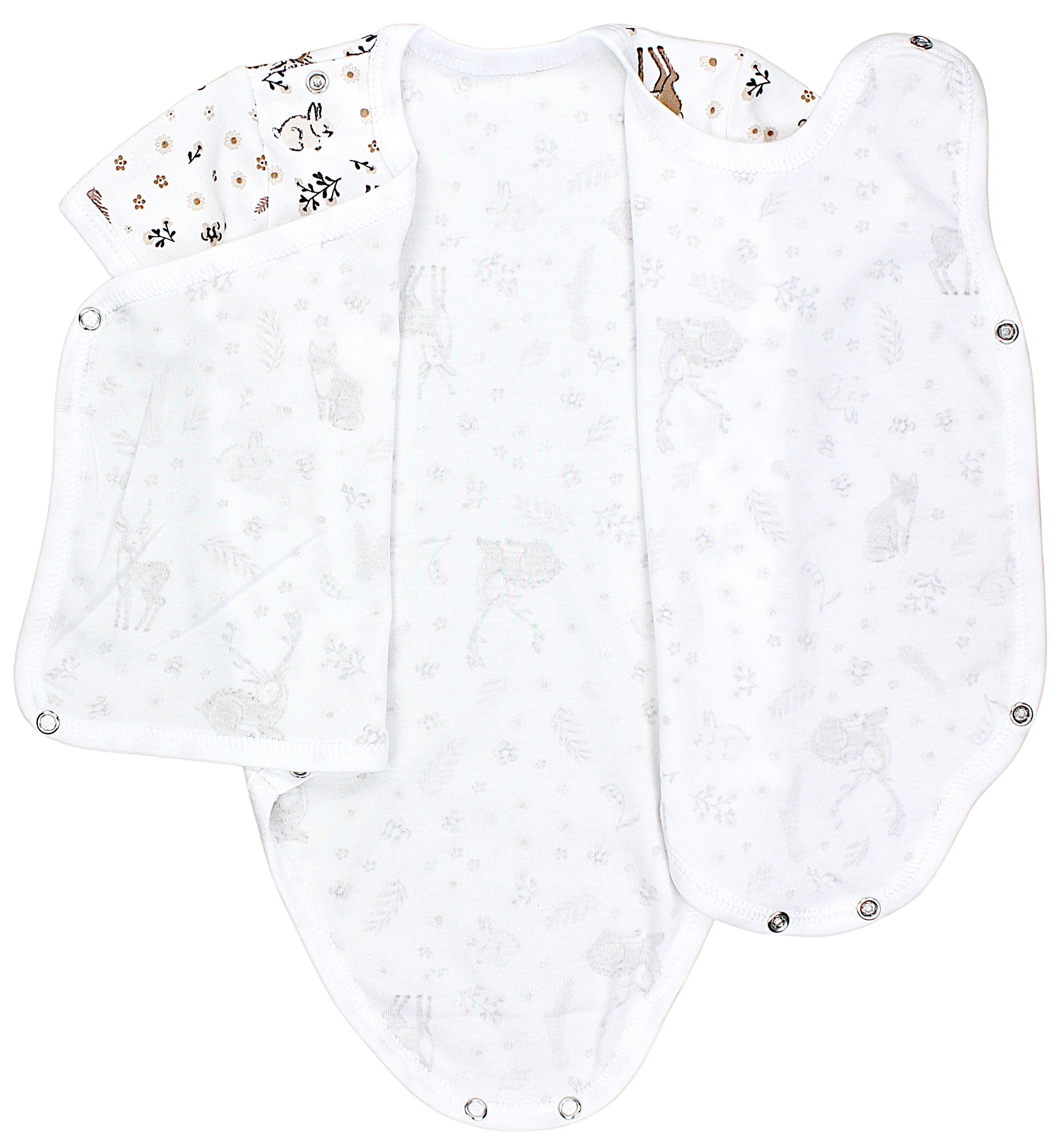 TupTam Kurzarmwickelbody TupTam Baby Mädchen Kurzarm Wickelbody Baumwolle 5er Set