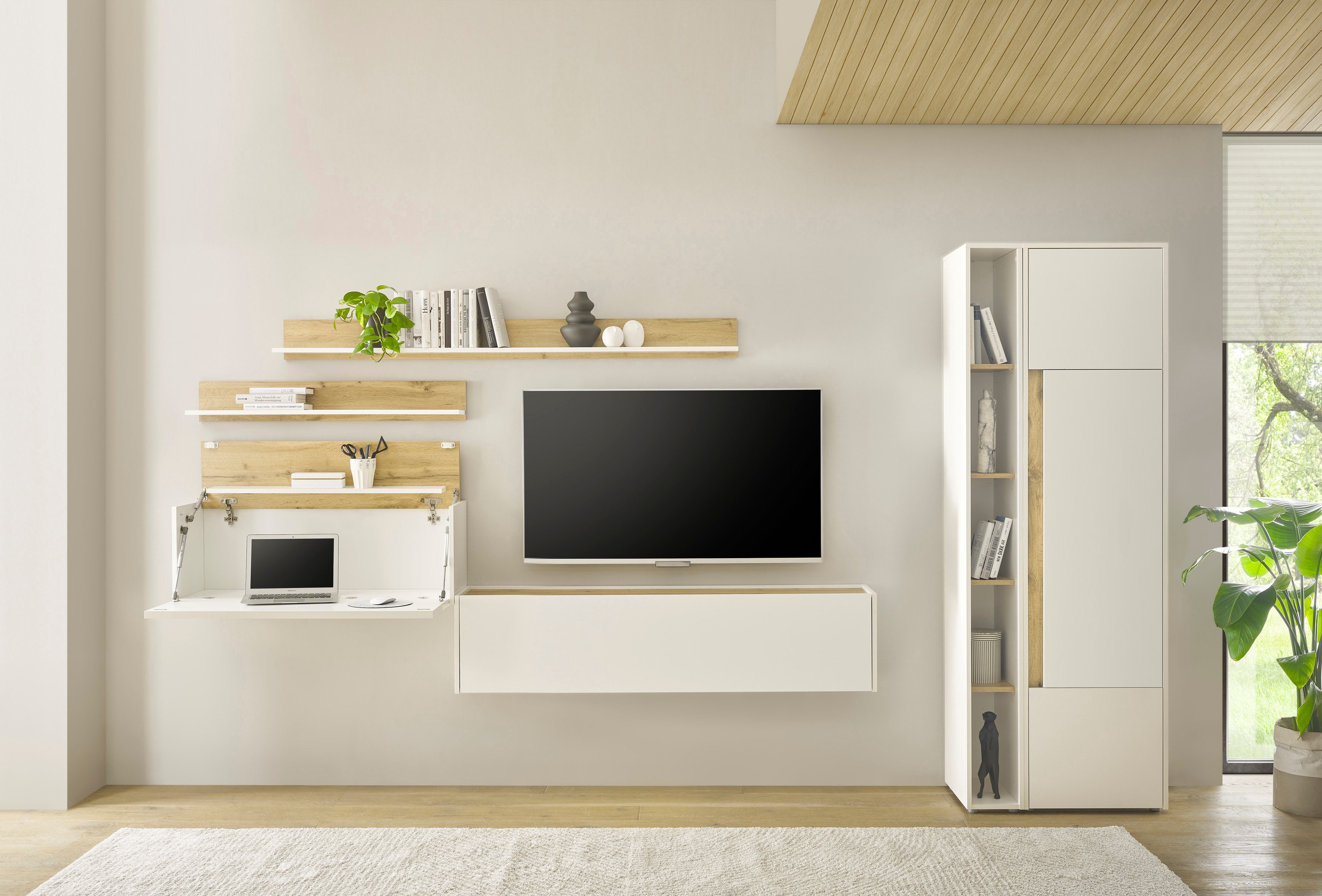 Home affaire Büromöbel-Set CiTY/GiRON, (Set, 5-tlg), Home Office