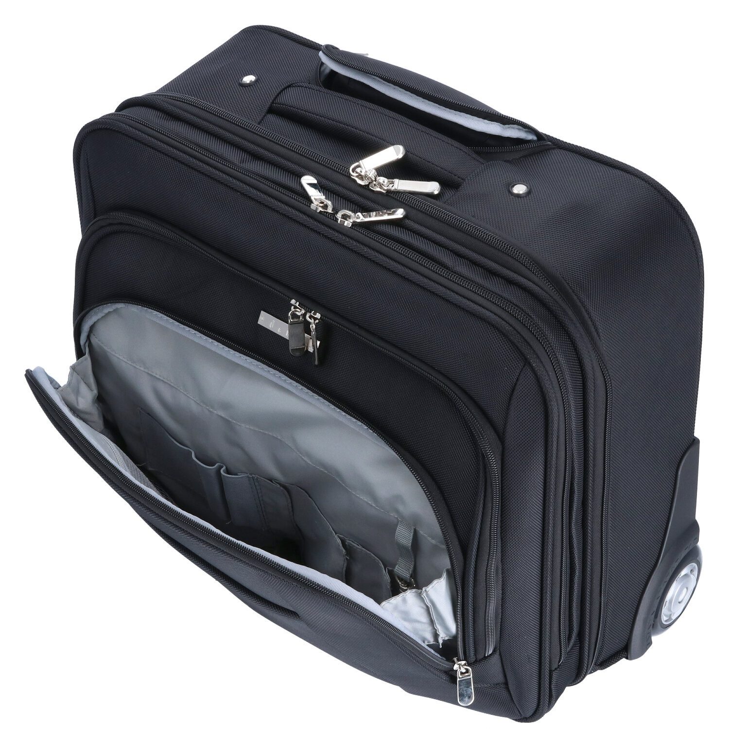 d & n Lederwaren Reisetasche d & n Lederwaren Businesstrolley schwarz