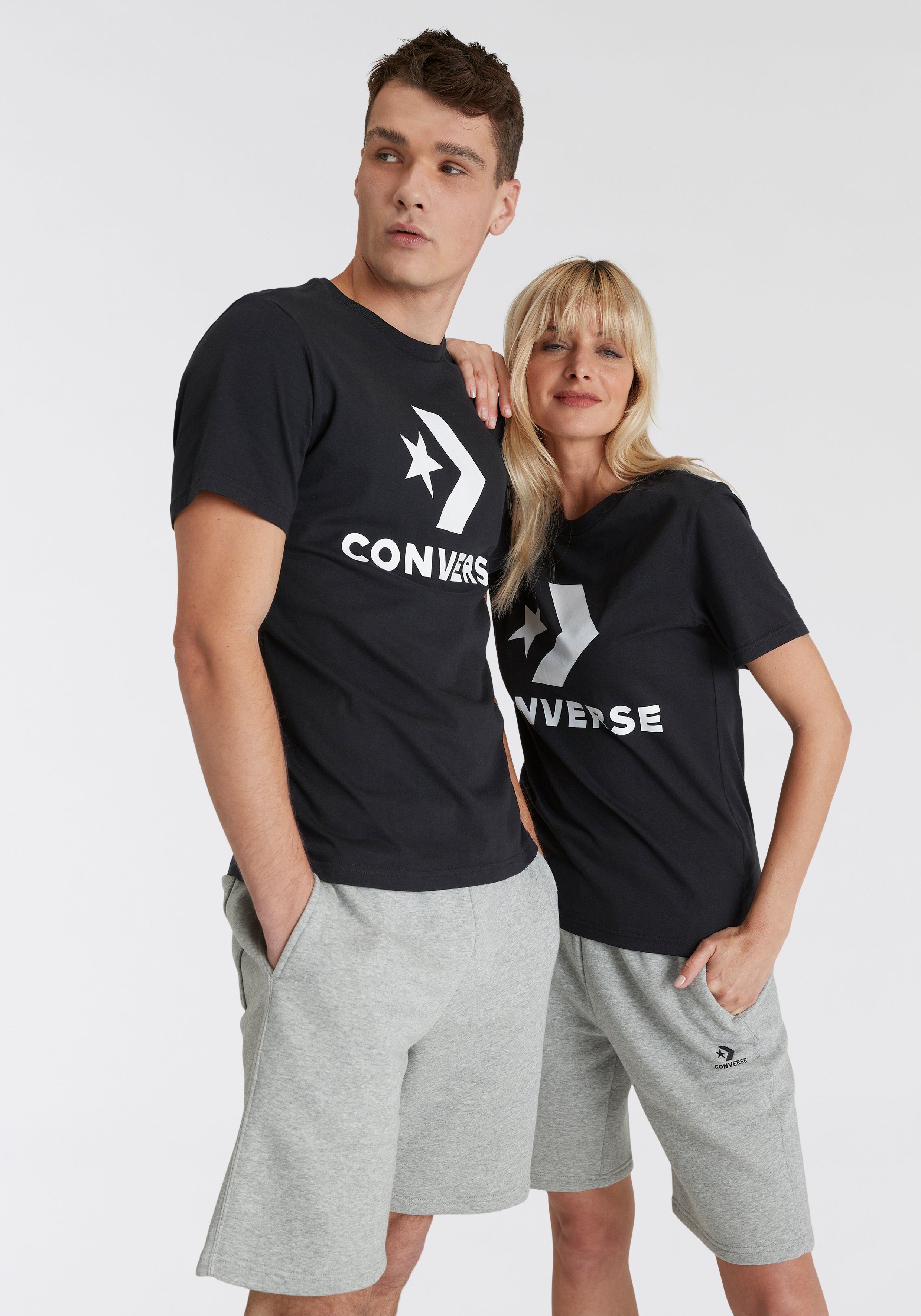 Converse T-Shirt Unisex GO-TO STAR CHEVRON LOGO STANDARD-FIT (1-tlg) Unisex günstig online kaufen