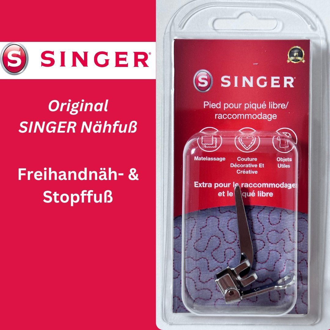 SINGER & Singer Stopffuß Nähmaschine Original Freihandnäh-