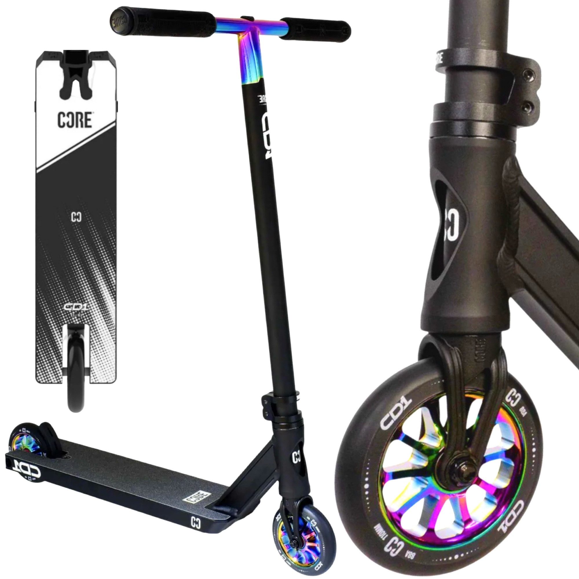 Core Action Sports Stuntscooter CORE CD1 Stunt Scooter Park 78cm Schwarz/Neochrome